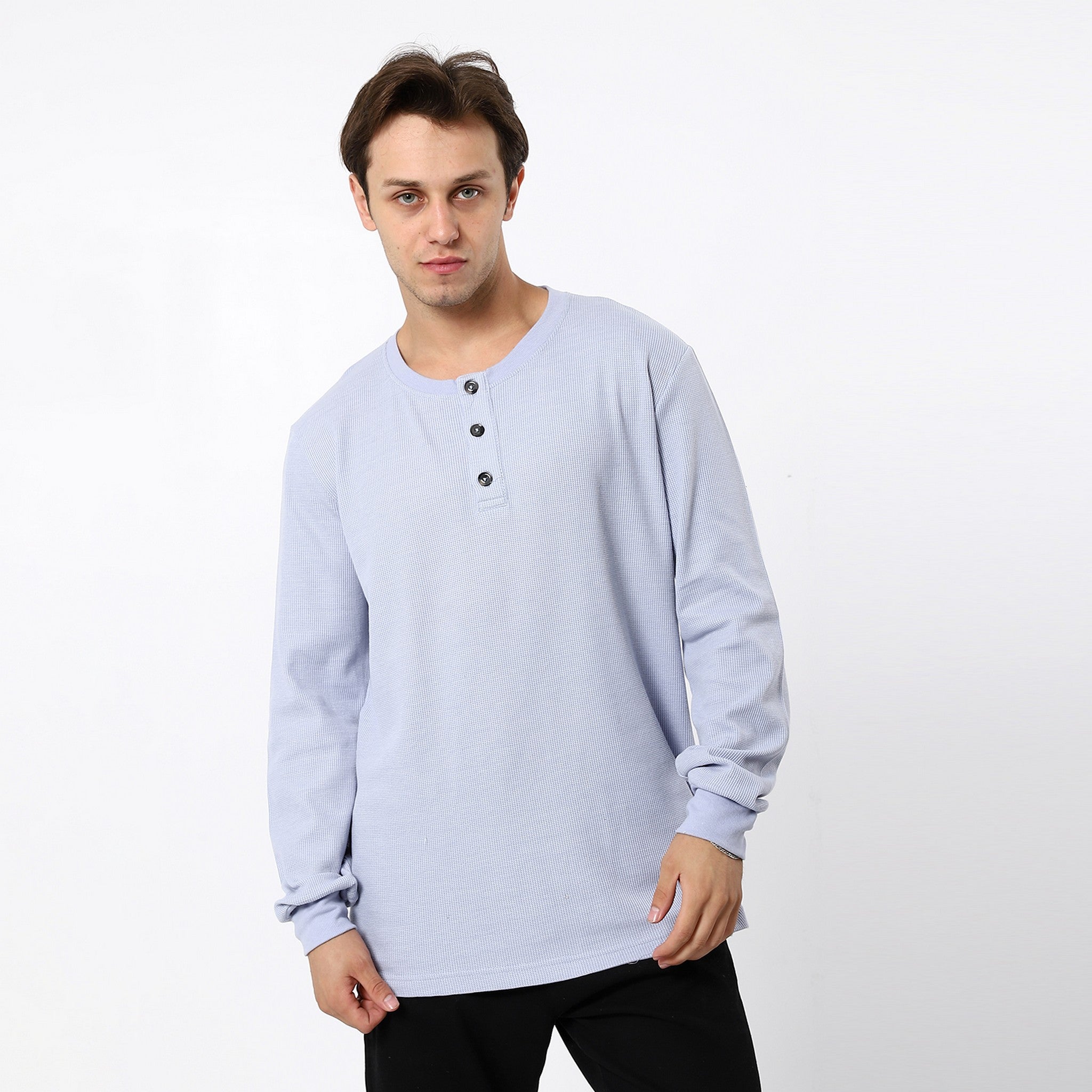 Sky Blue Solid Basic Tees