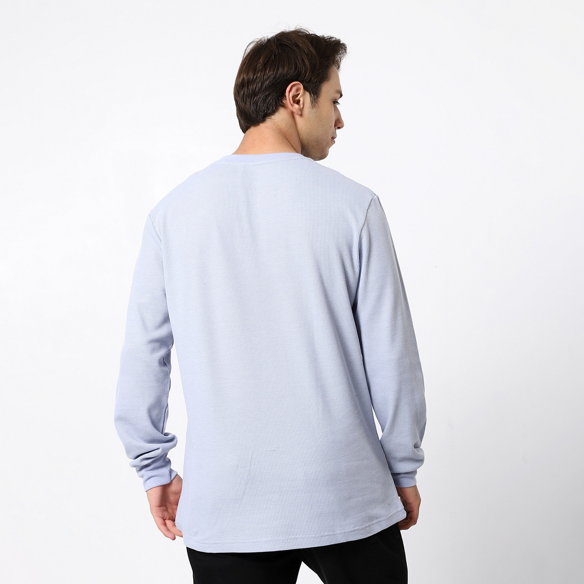 Sky Blue Solid Basic Tees