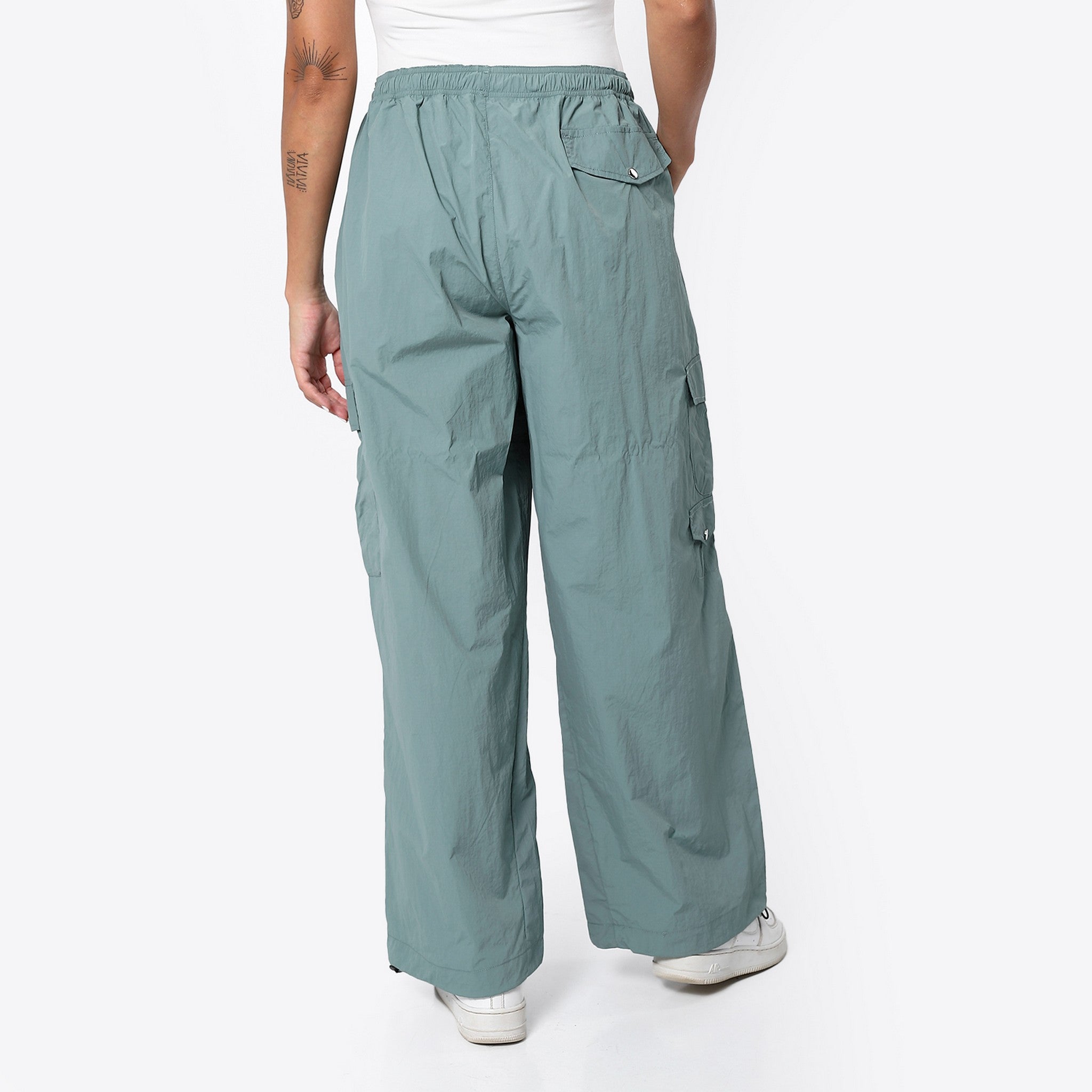 Wide Leg Pale Mint Trendy Cargo Pants