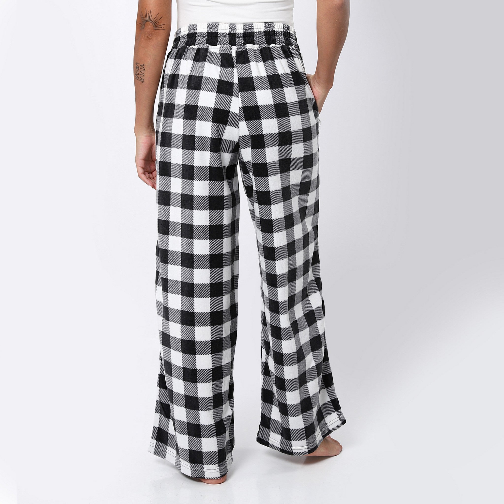 Black & White Gingham Comfy Pants