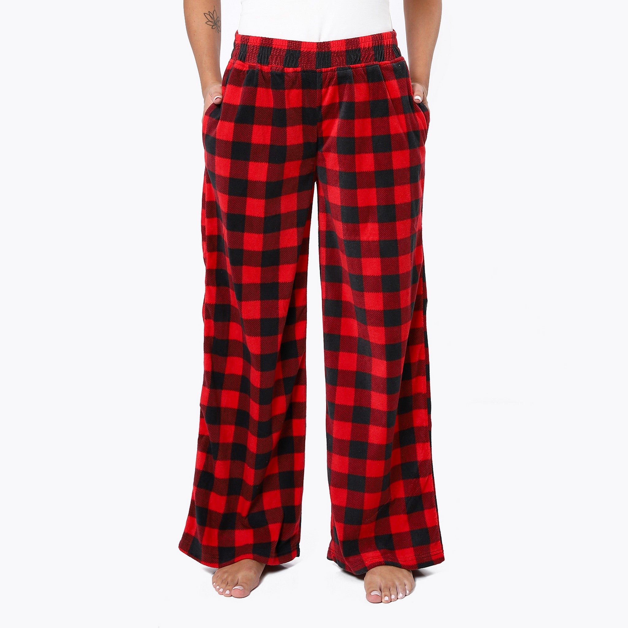 Black & Red Gingham Comfy Pants