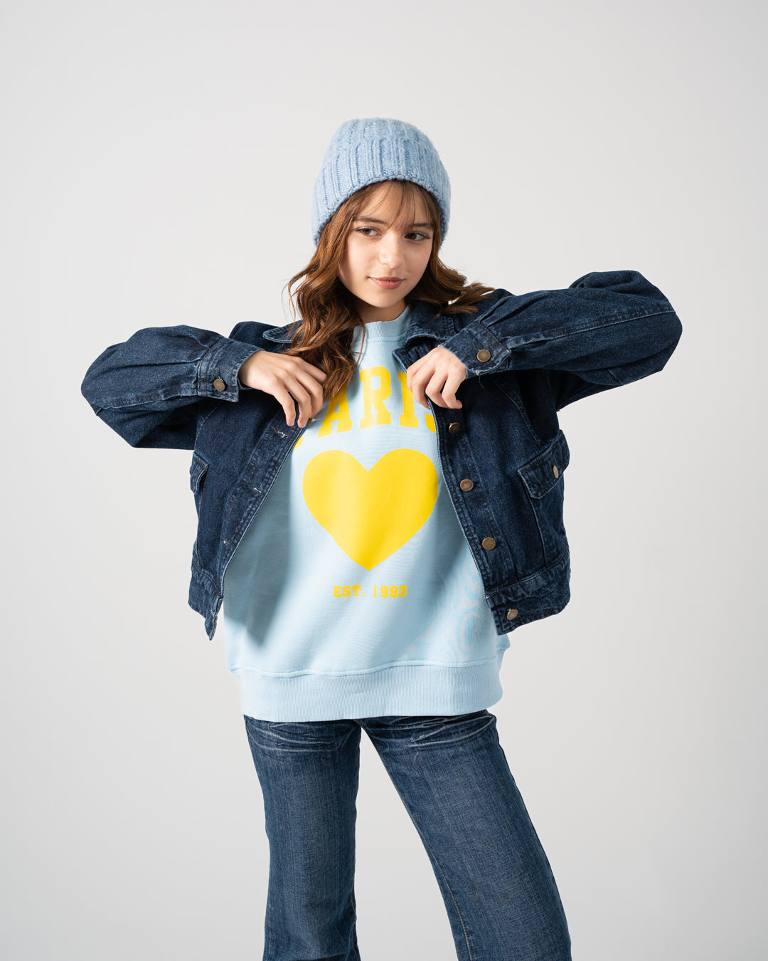 جاكيت جينز بناتي