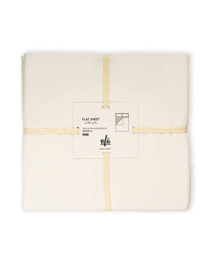 ملاءة قطن مسطحة