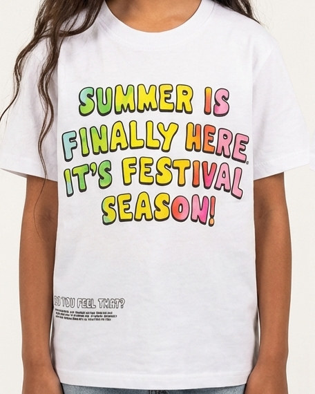 Girls Short Sleeves Printed T-Shirt