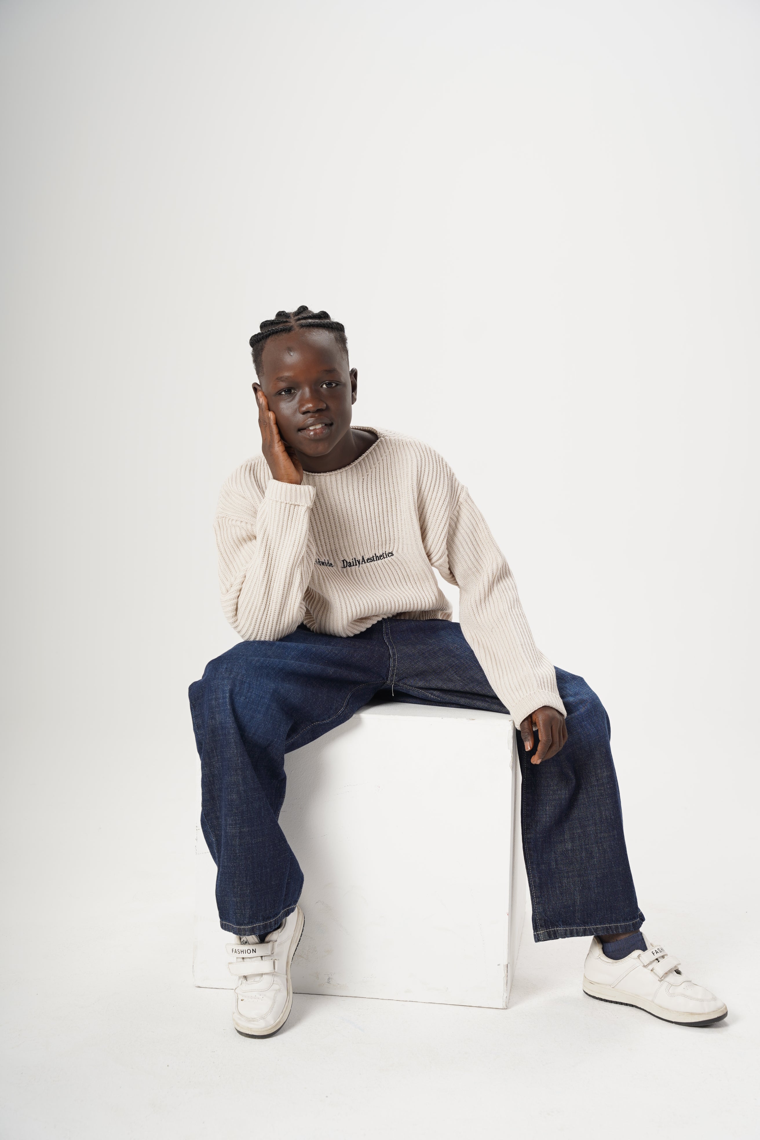 Boys Embroidered Pullover