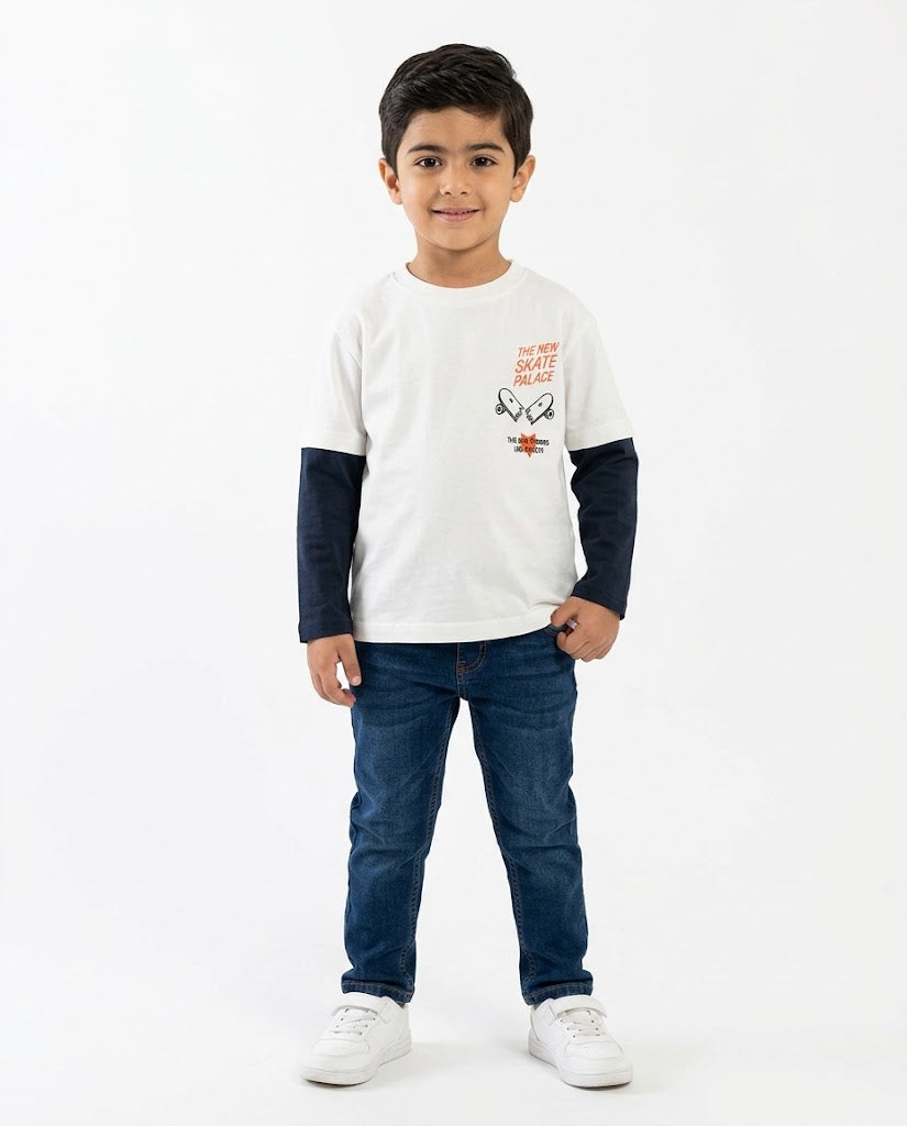 Boys Printed Long Sleeves T-Shirt