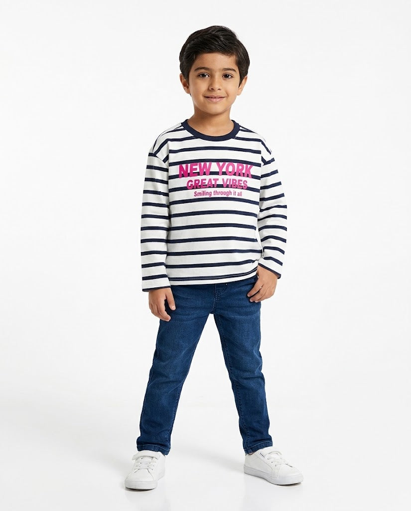 Boys Long Sleeves Stripped T-shirt