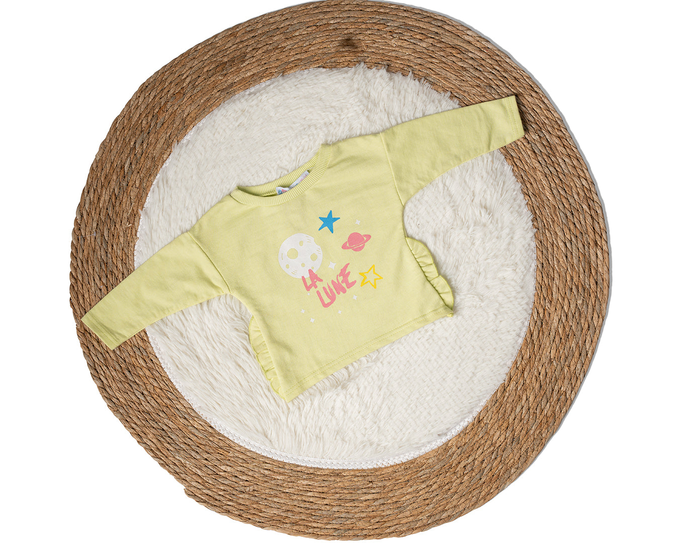 Baby Girl Printed Planets Sweatshirt