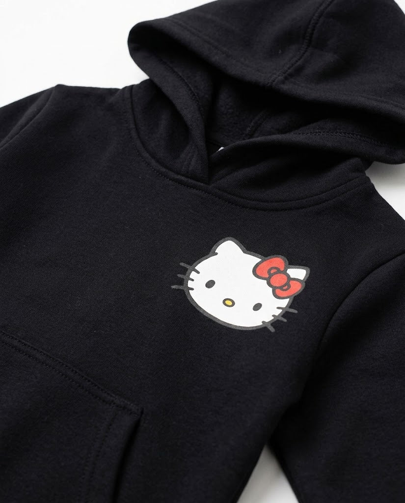 Girls Printed Hello Kitty Sweatshirt W/Hodded