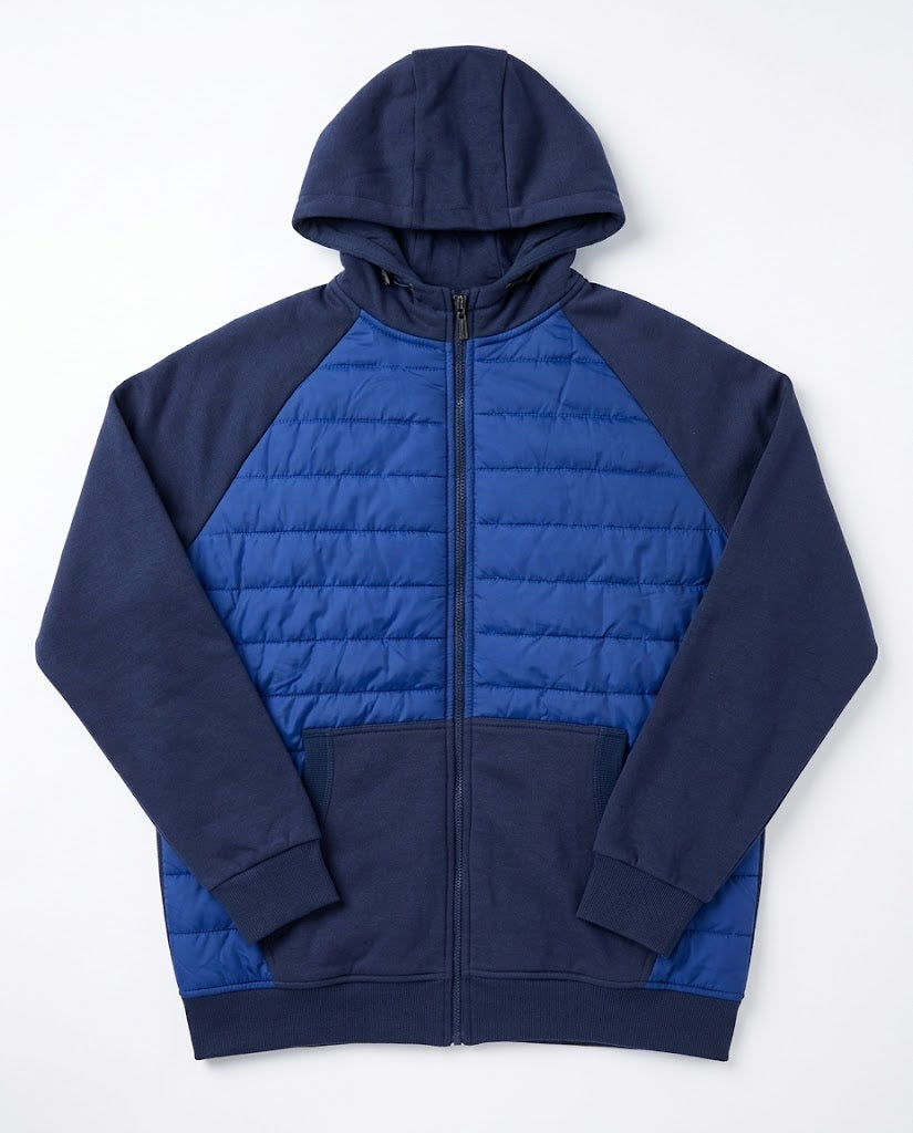 Men’s Puffer Panel Fleece Hoodie
