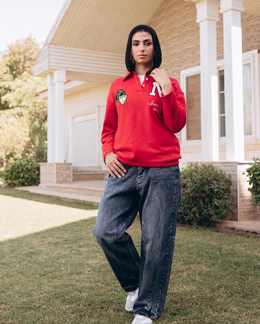 سويت شيرت نسائي مطرز