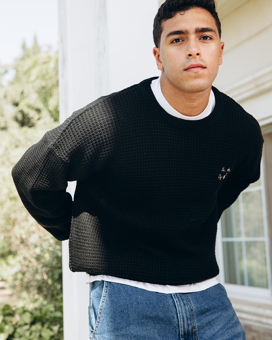 Embroidered Men Pullover