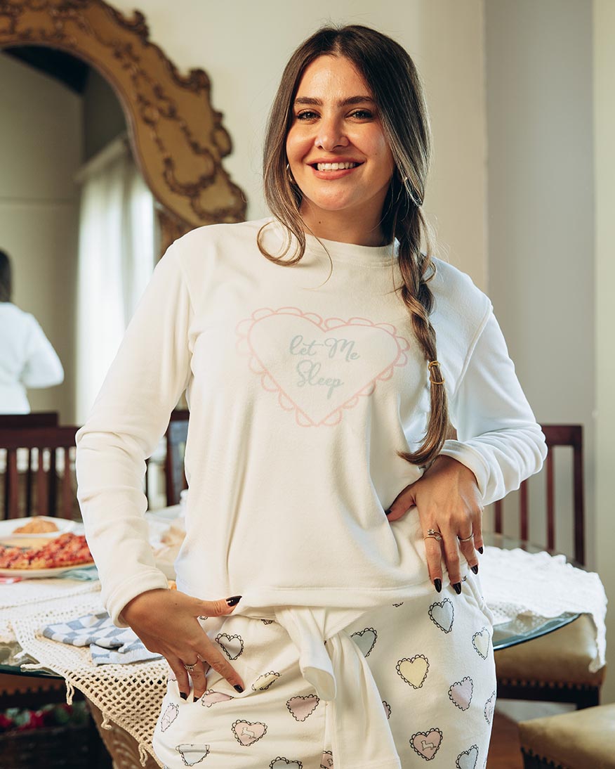 بيجامة نسائي مطبوعة