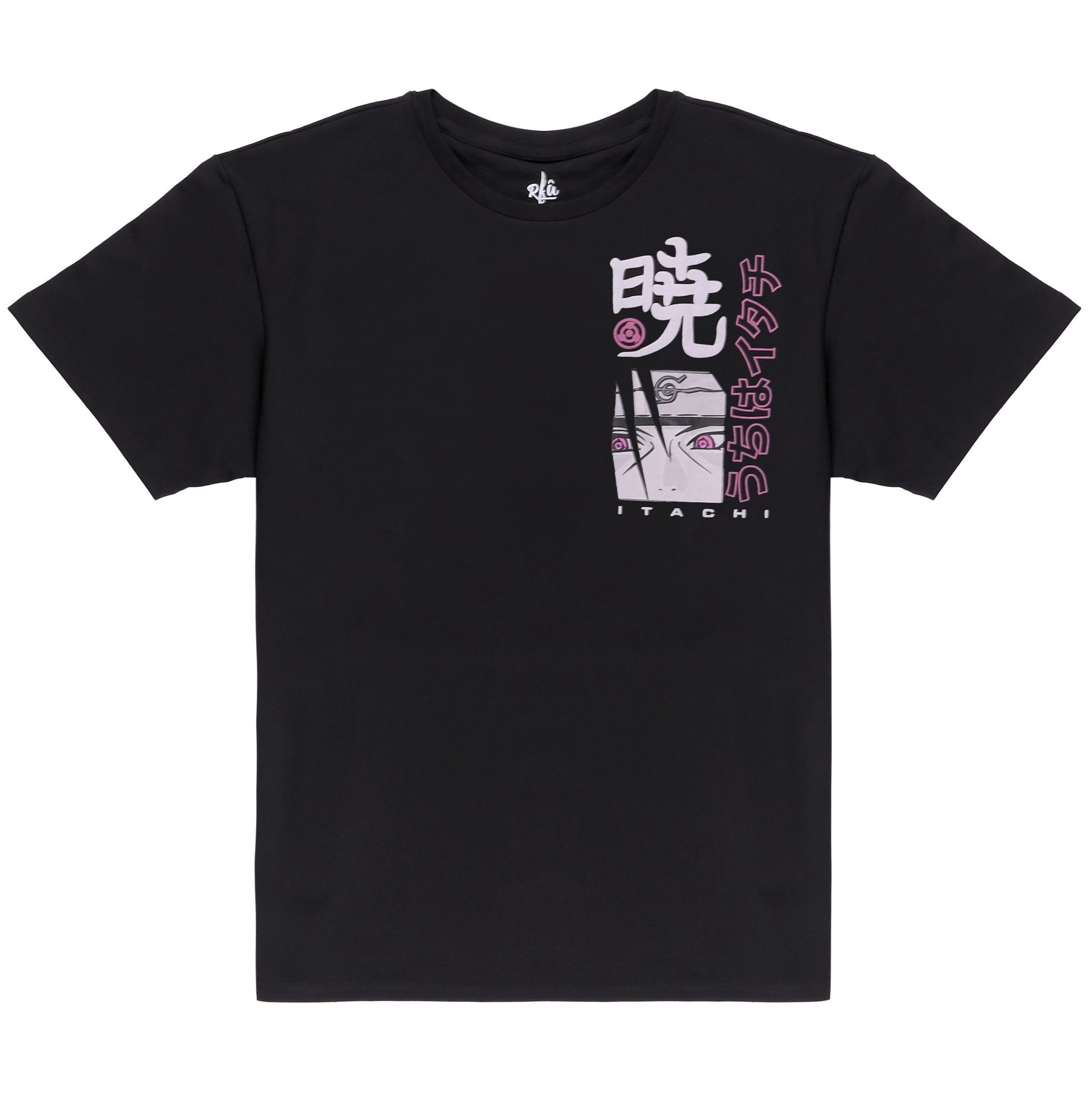 Itachi Uchiha Print Black T-Shirt