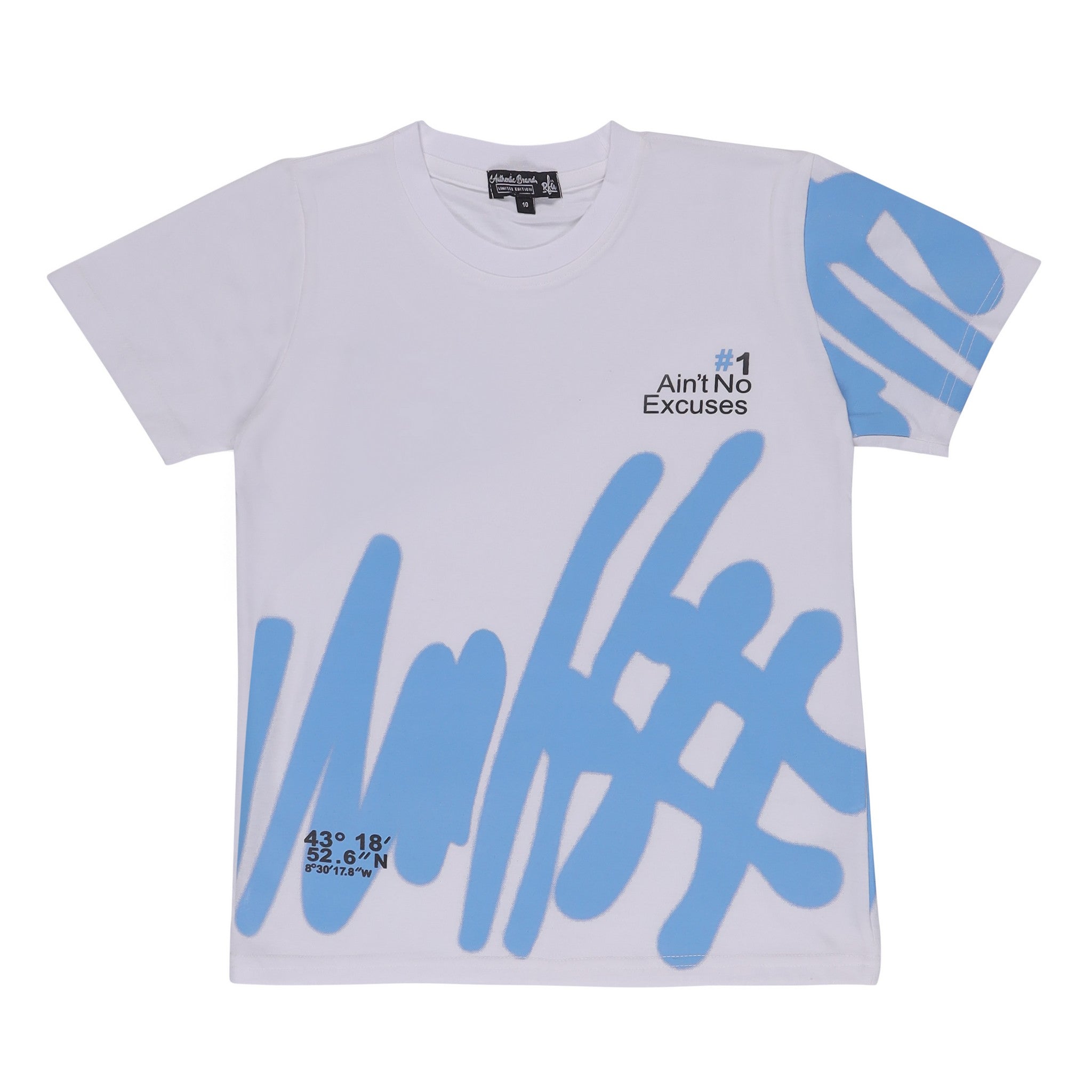 #1 Print White T-Shirt