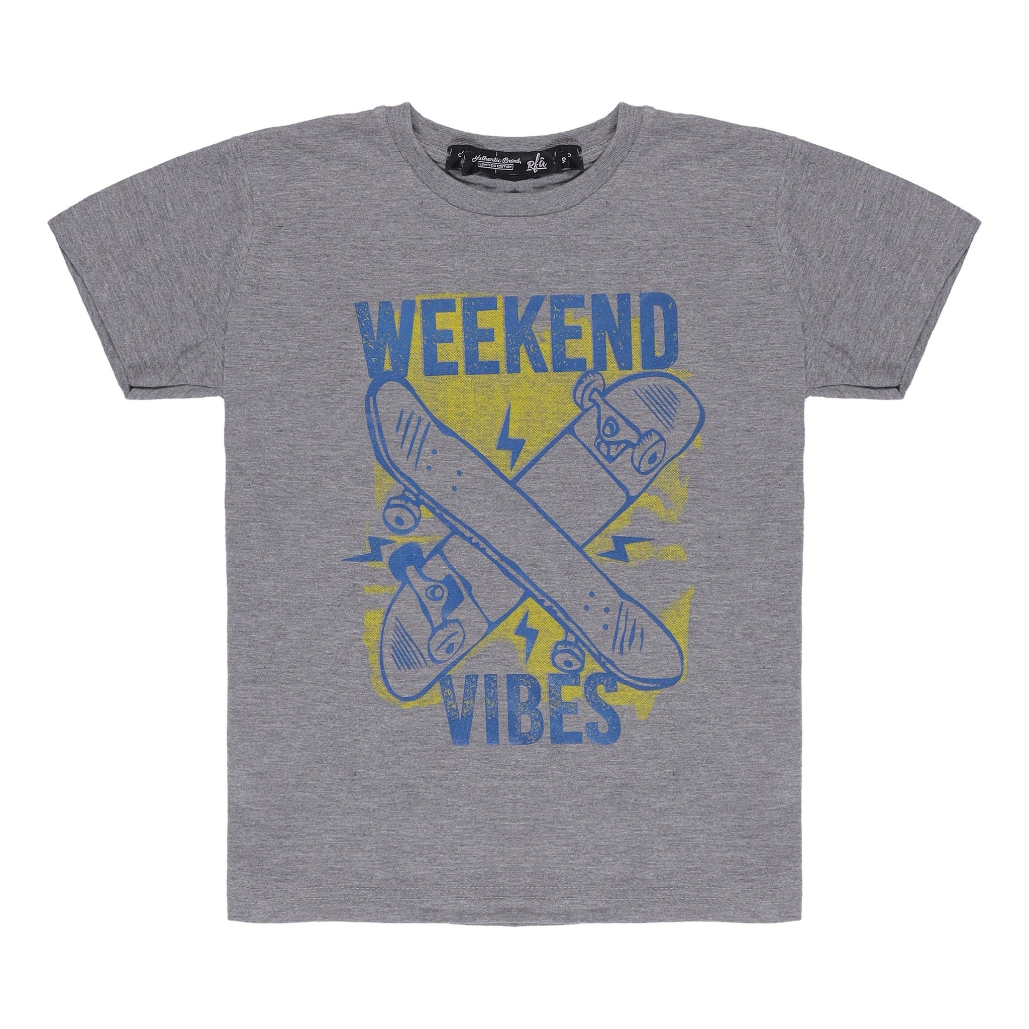 Weekend Print Grey T-Shirt