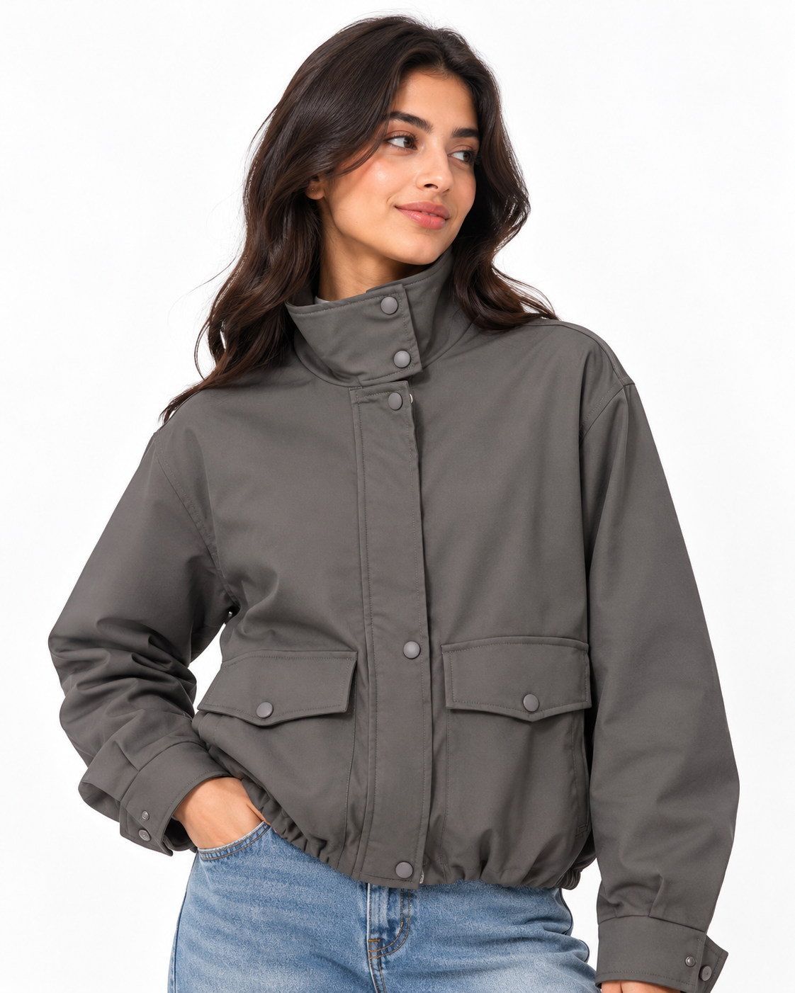 Women Gabardine Jacket W/Capsule
