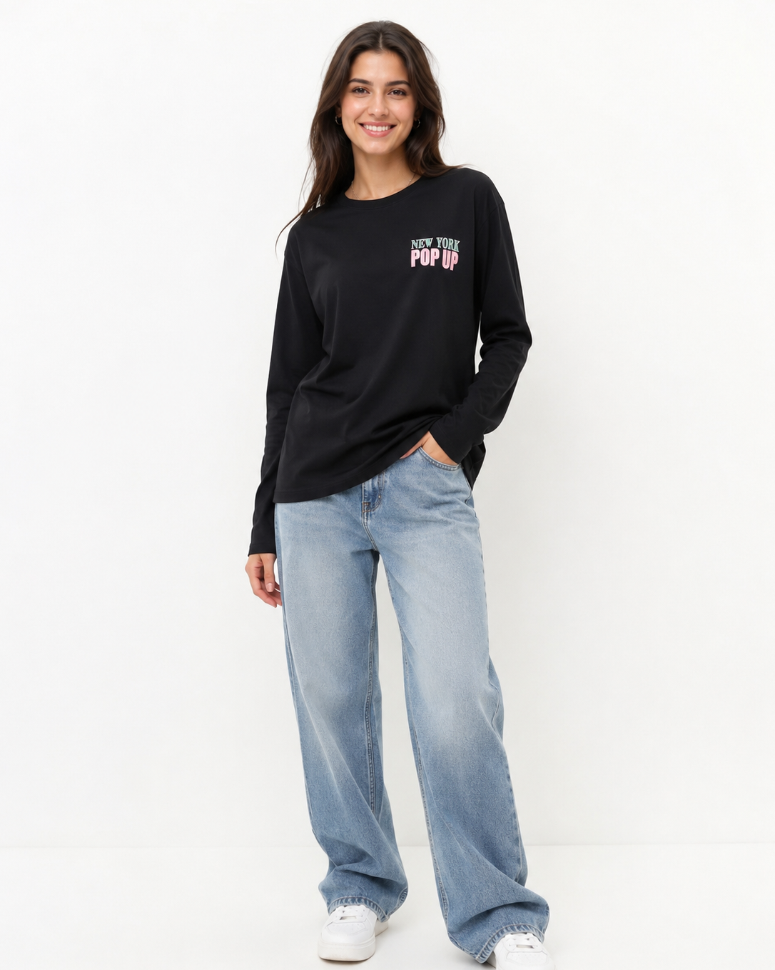 Women Printed Long Sleeves T-shirt
