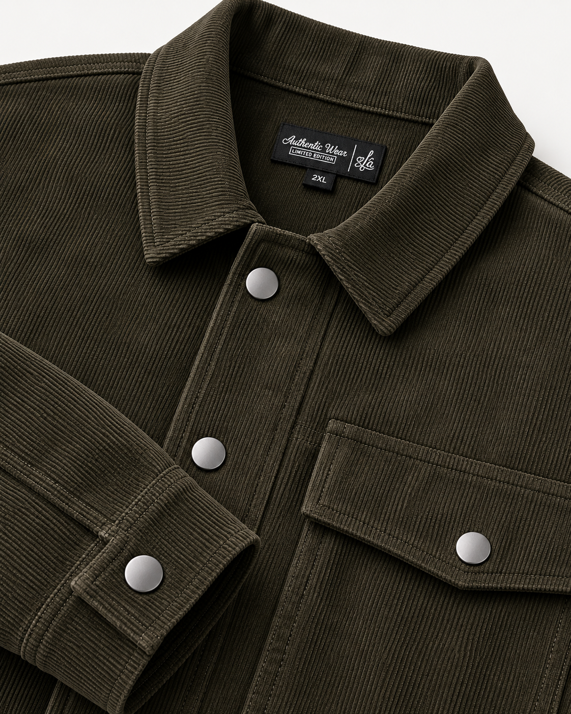 Men's Corduroy Trucker Jacket with Cargo Pockets