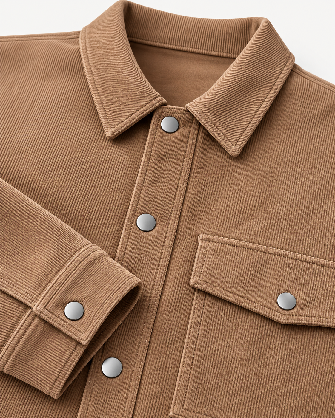 Men's Corduroy Trucker Jacket with Cargo Pockets