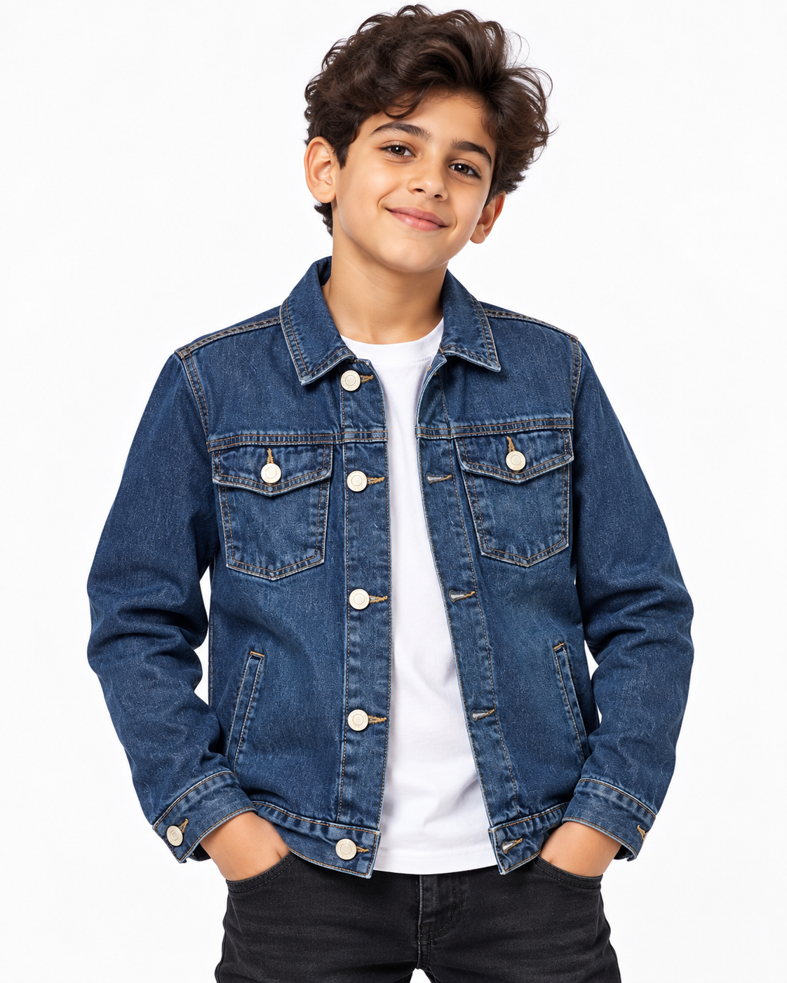 Boys Jeans Jacket W/2Pocket