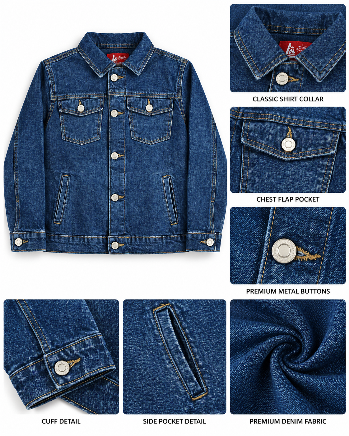 Boys Jeans Jacket W/2Pocket