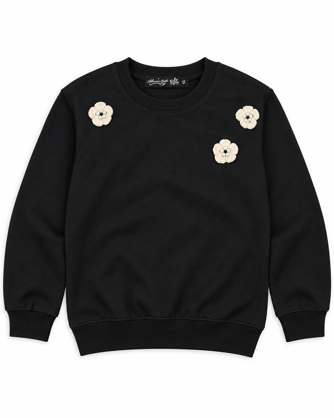 Girls Sweatshirt W/Round Neck