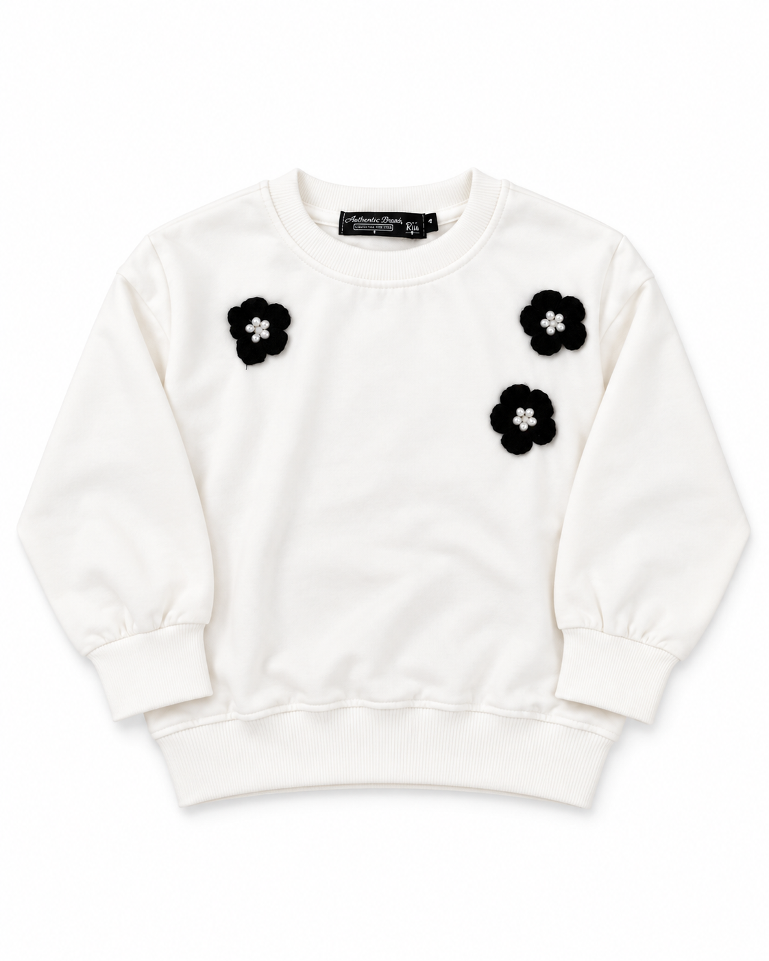 Girls Sweatshirt W/Round Neck