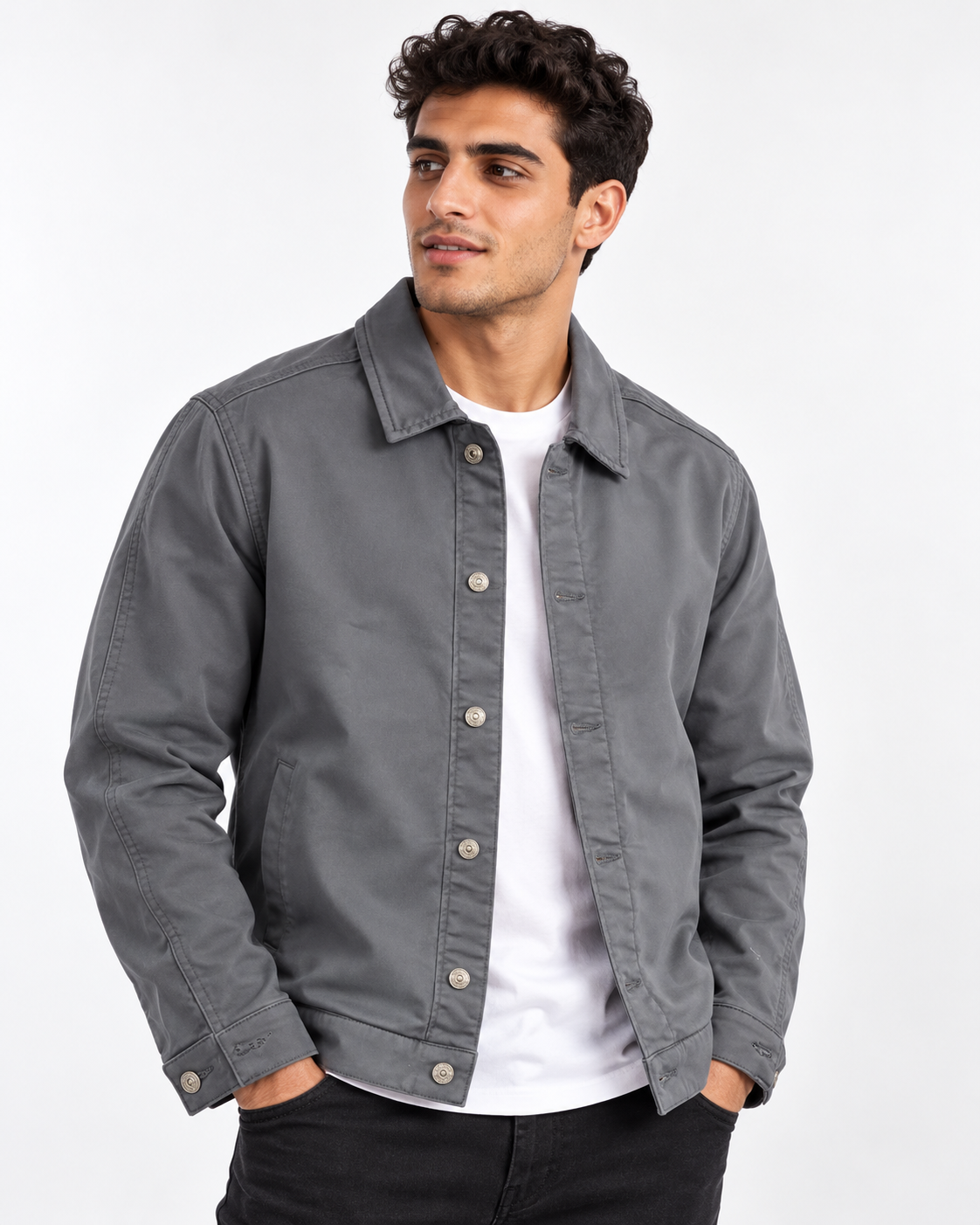 Men Gabardine Jacket W/2Pocket