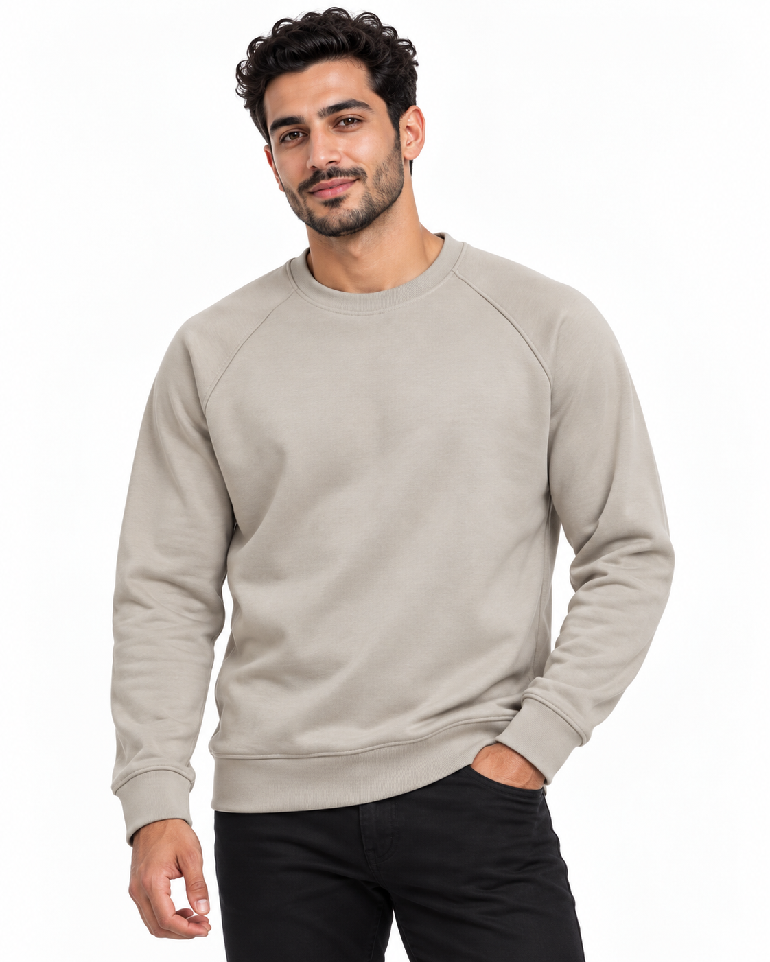 Men Plain Sweatshirt