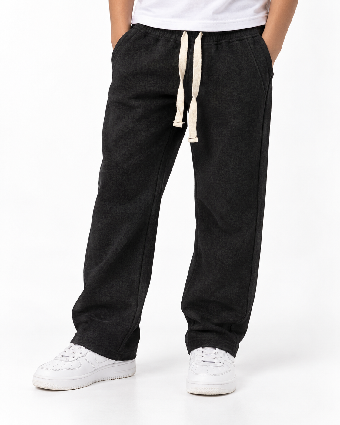 Boys Plain Pant Wide leg Fit