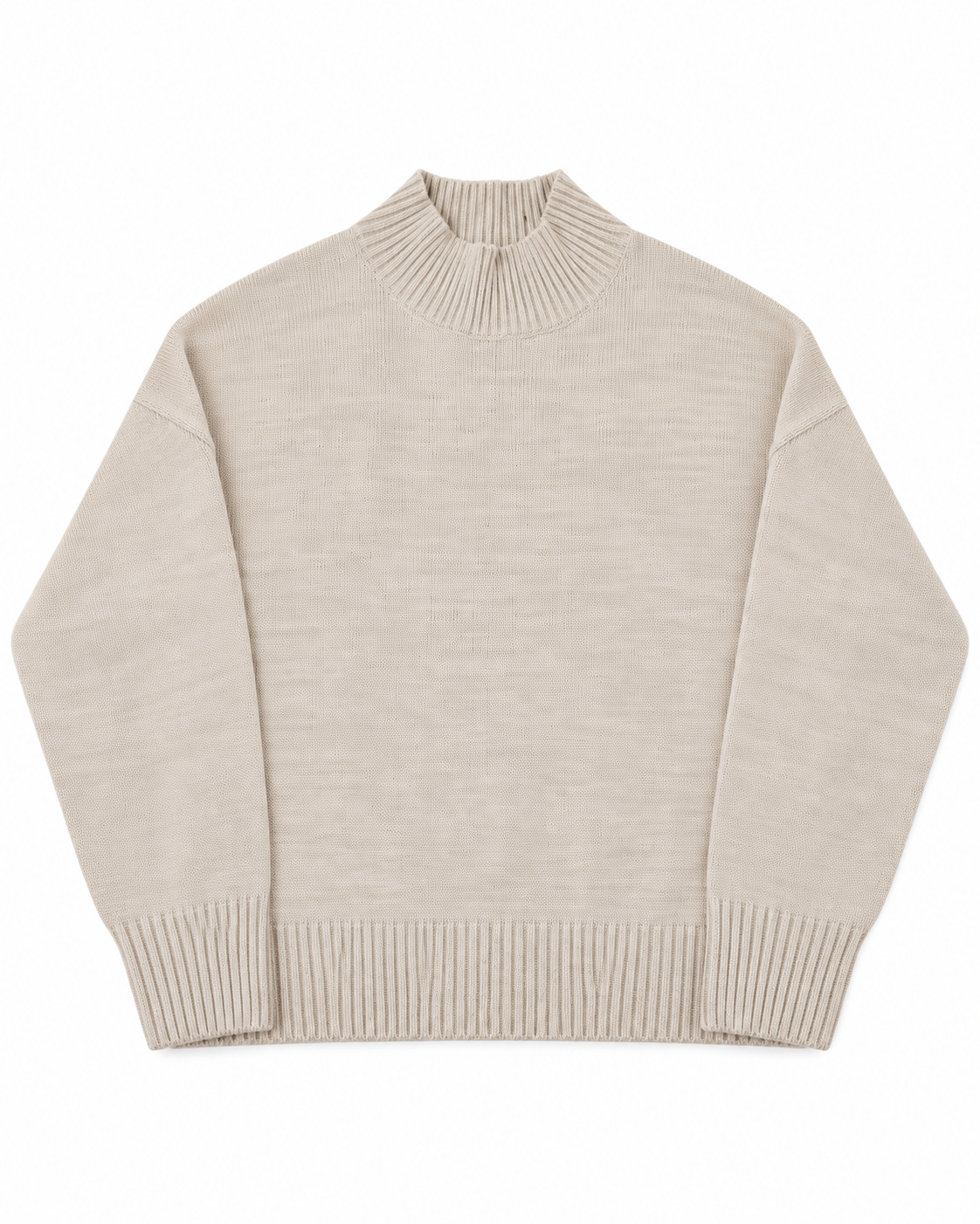 Women Plain Half Neck Pullover