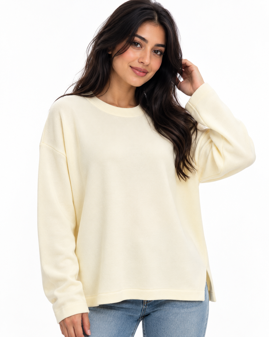 Women Plain Sweatshirt