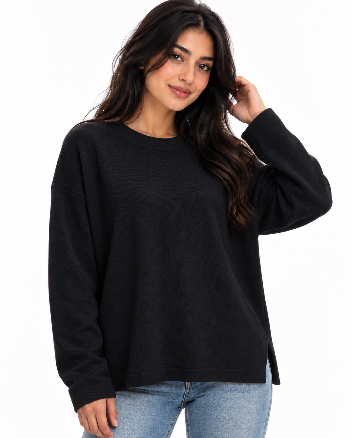 Women Plain Sweatshirt