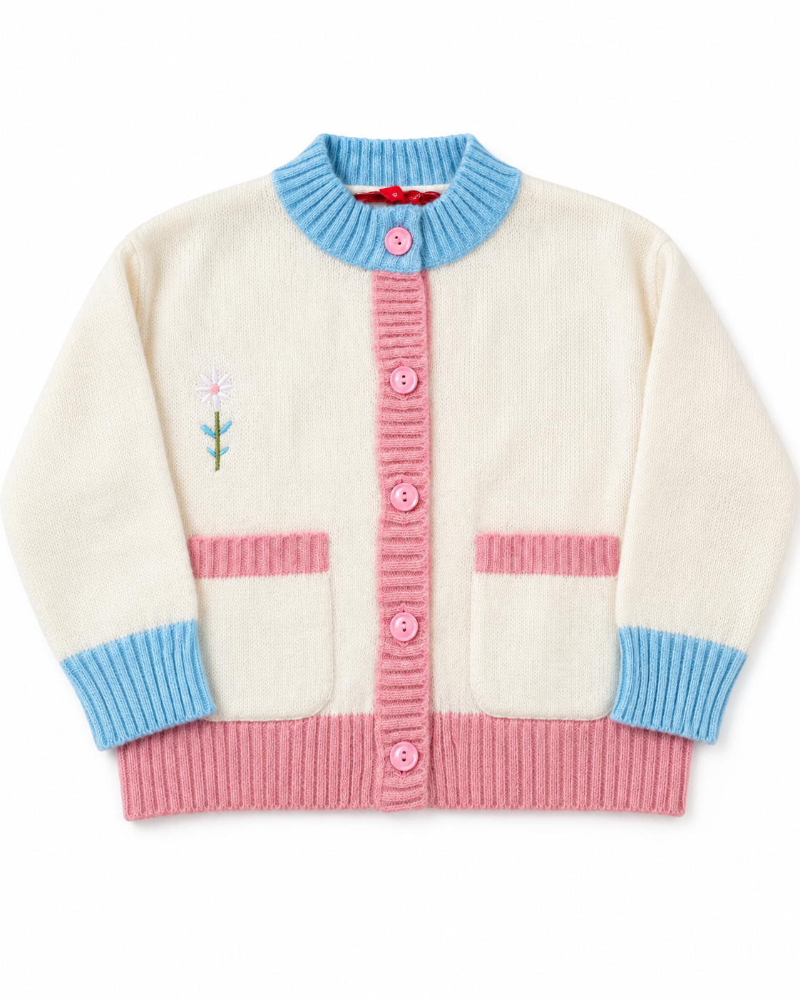 Girls Buttons Pullover W/2 Pockets