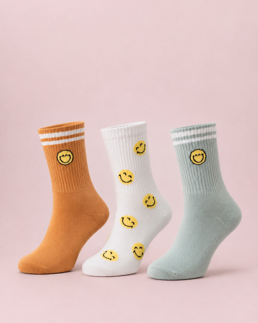 Girls Cotton Long Socks  Print Pack3
