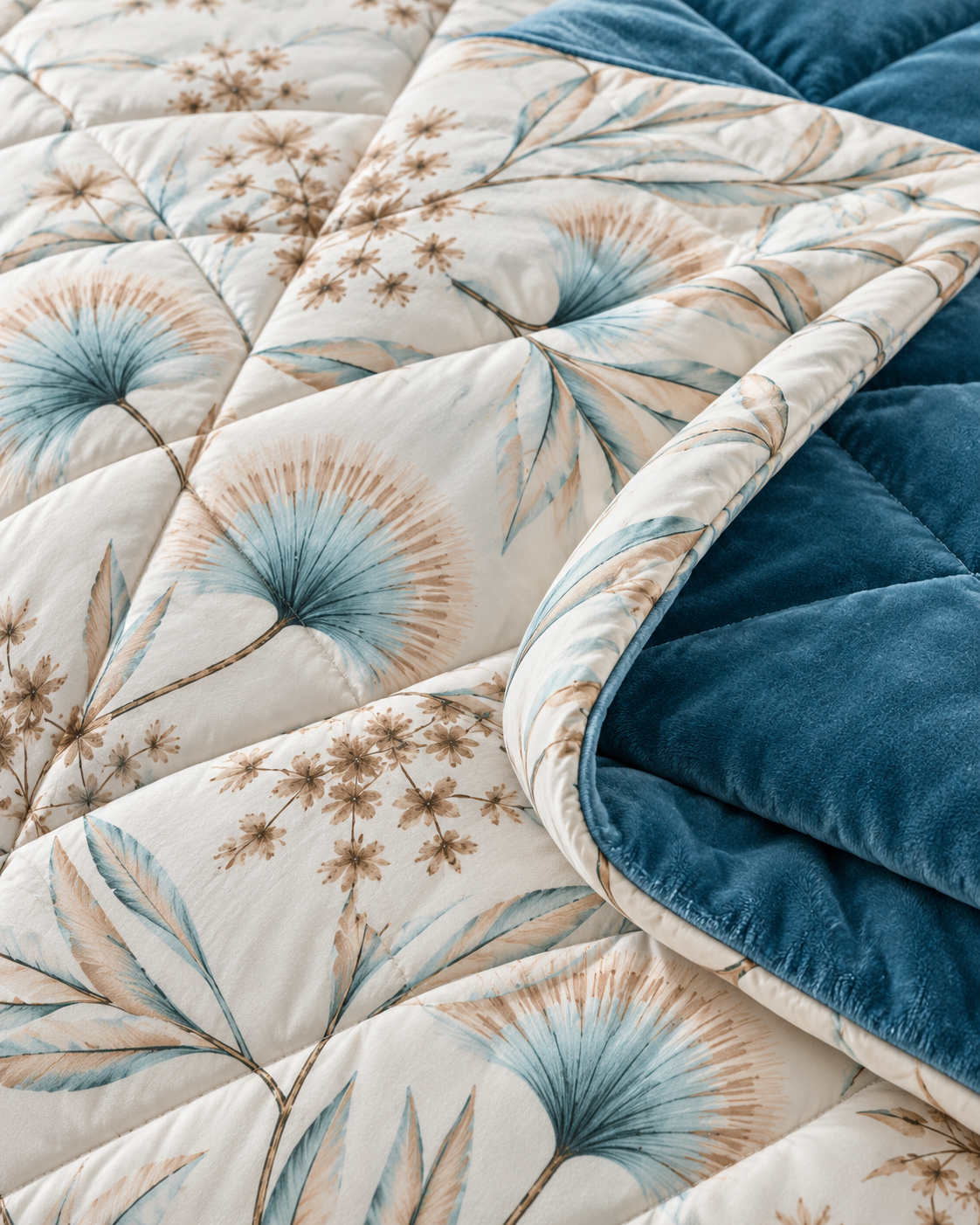 Quilt Double Face Set W/2 Pillow Case