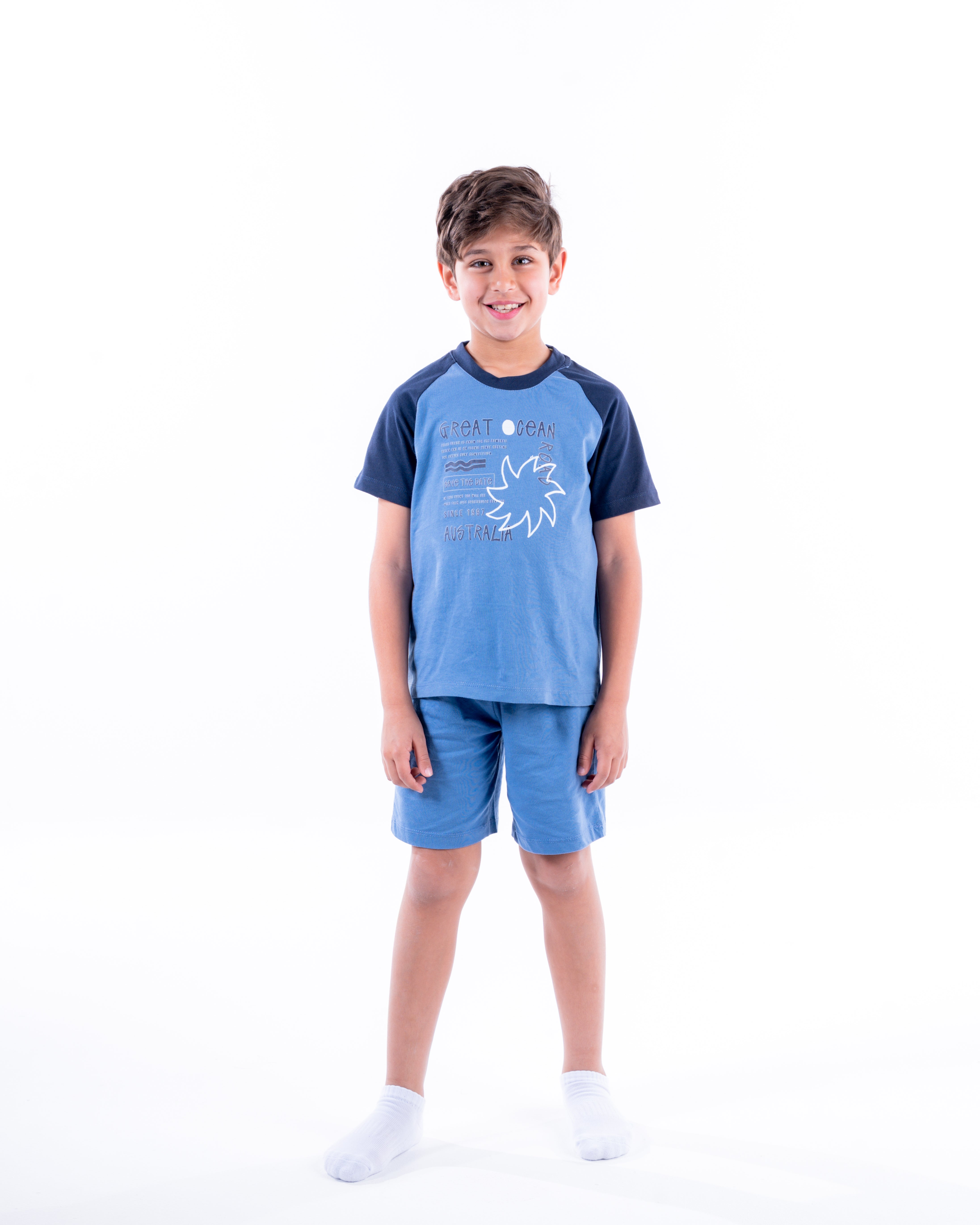 Boys Printed Half Sleeves Pyjama