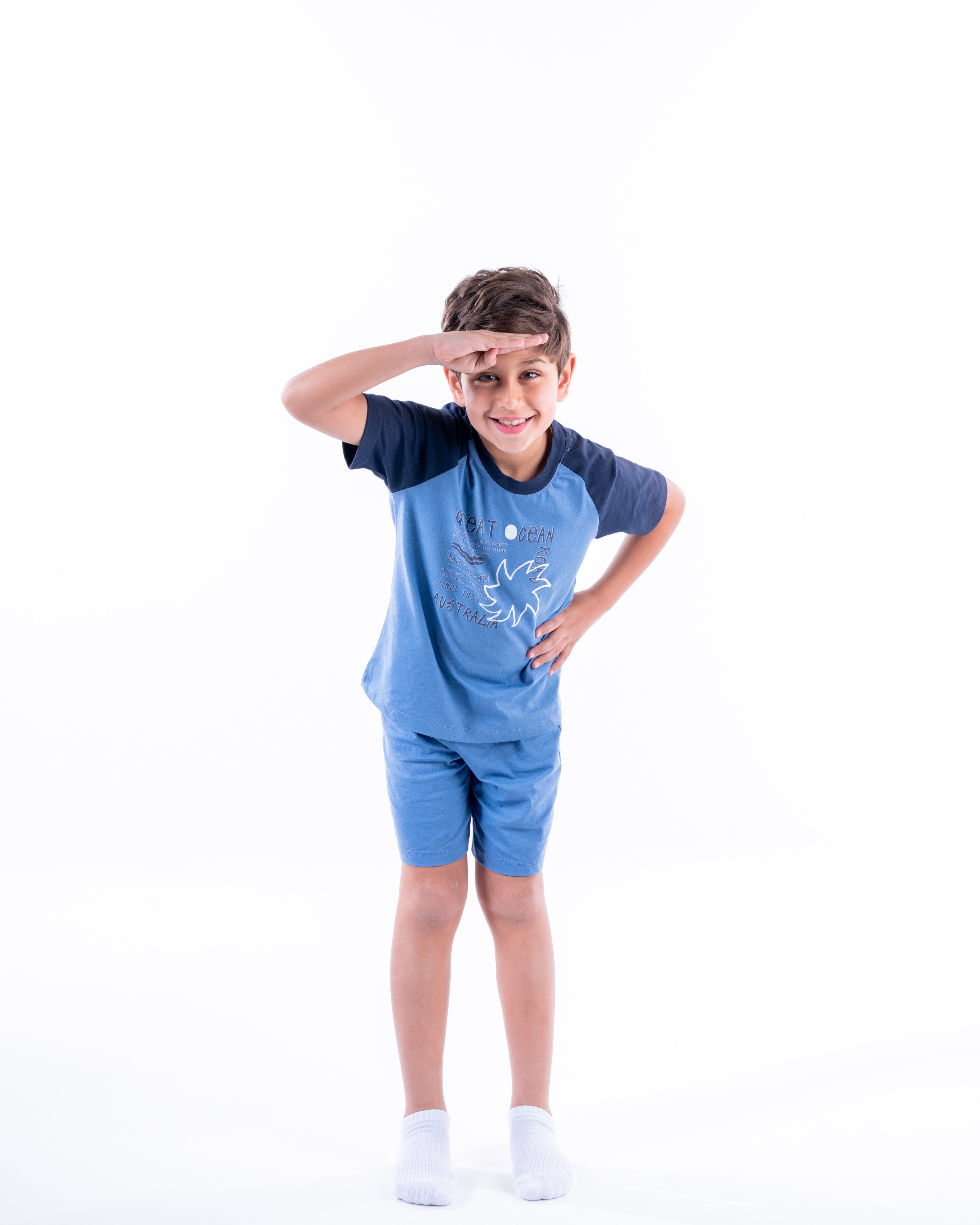 Boys Printed Half Sleeves Pyjama
