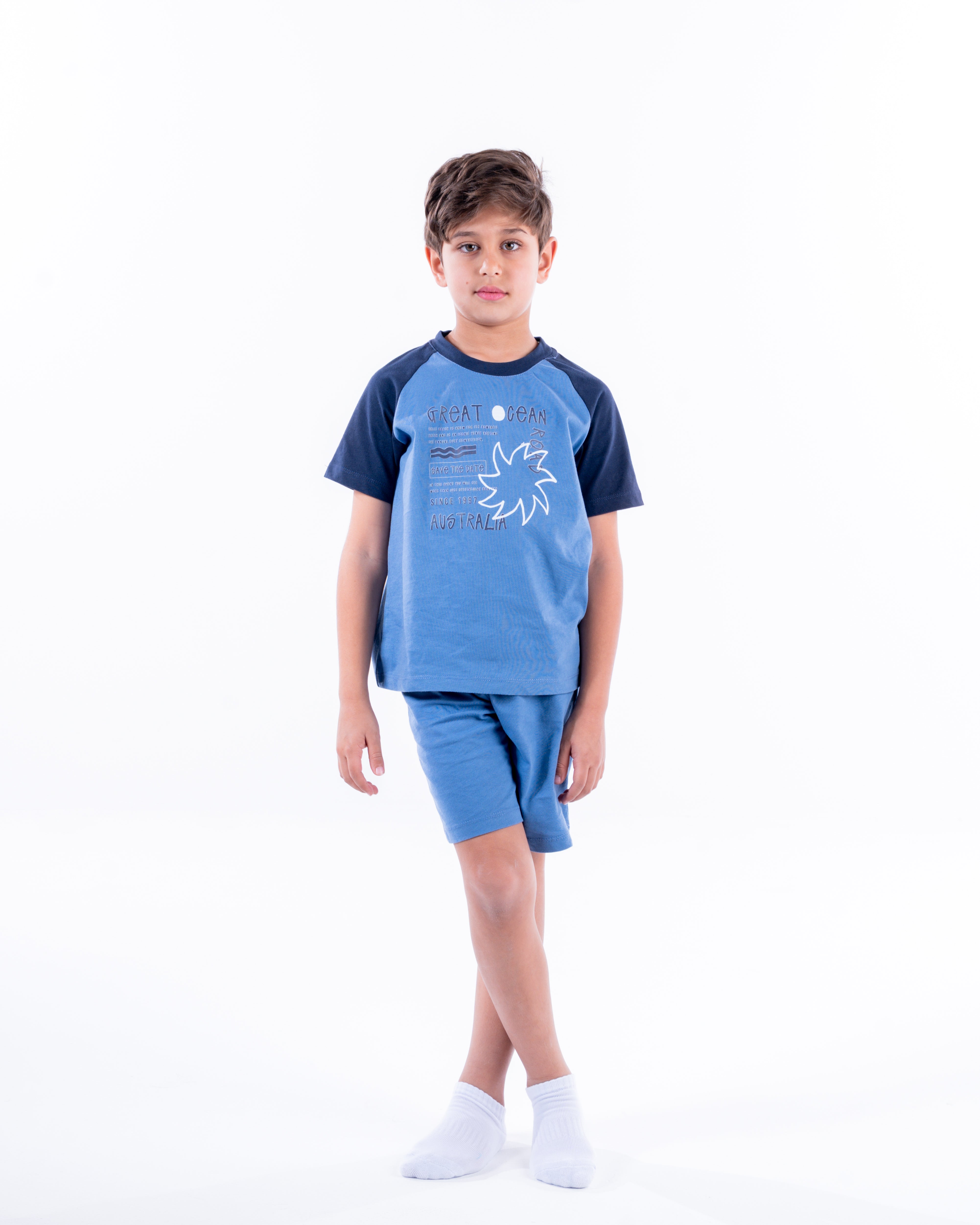 Boys Printed Half Sleeves Pyjama