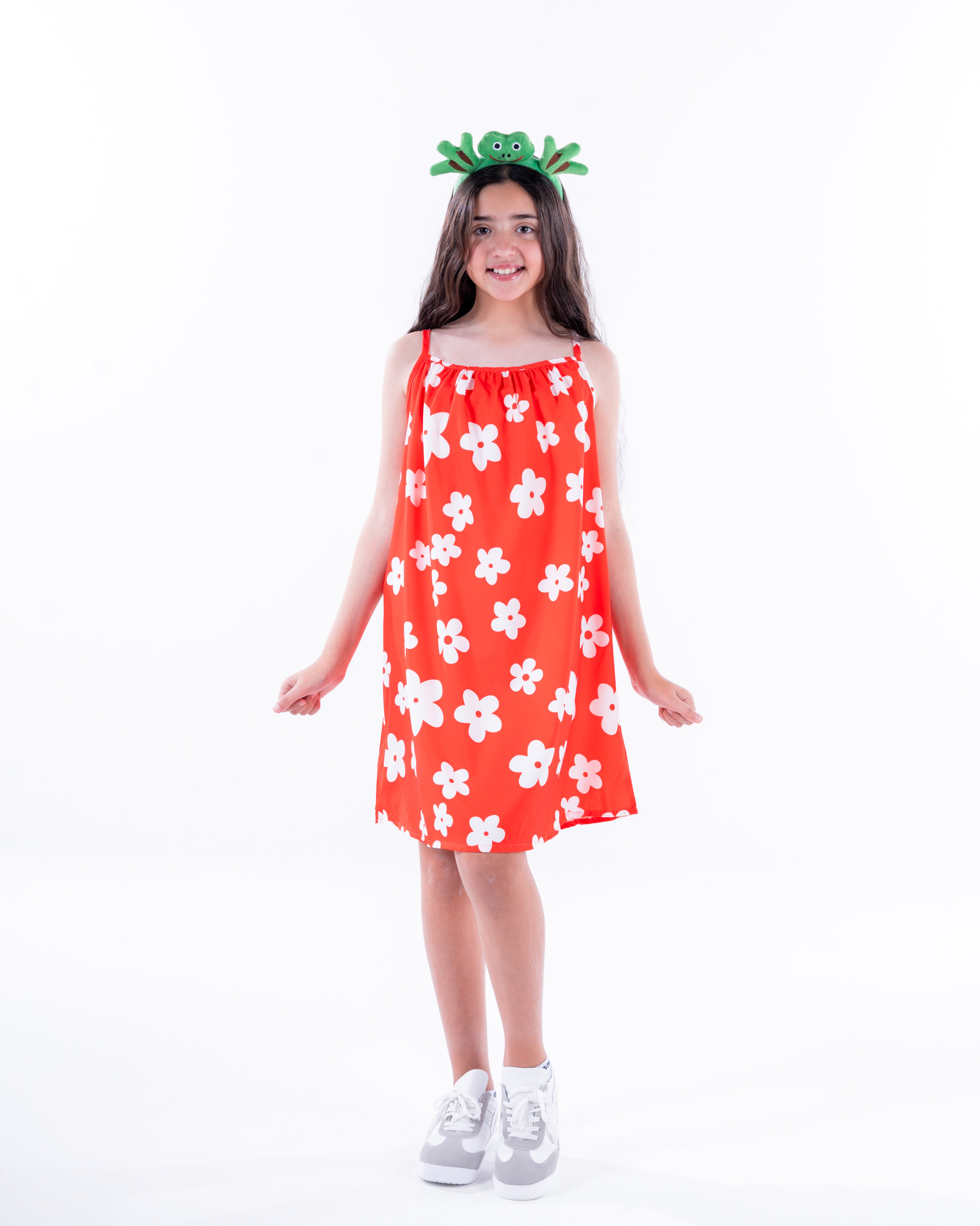 Girls Printed Sleeveless Dress