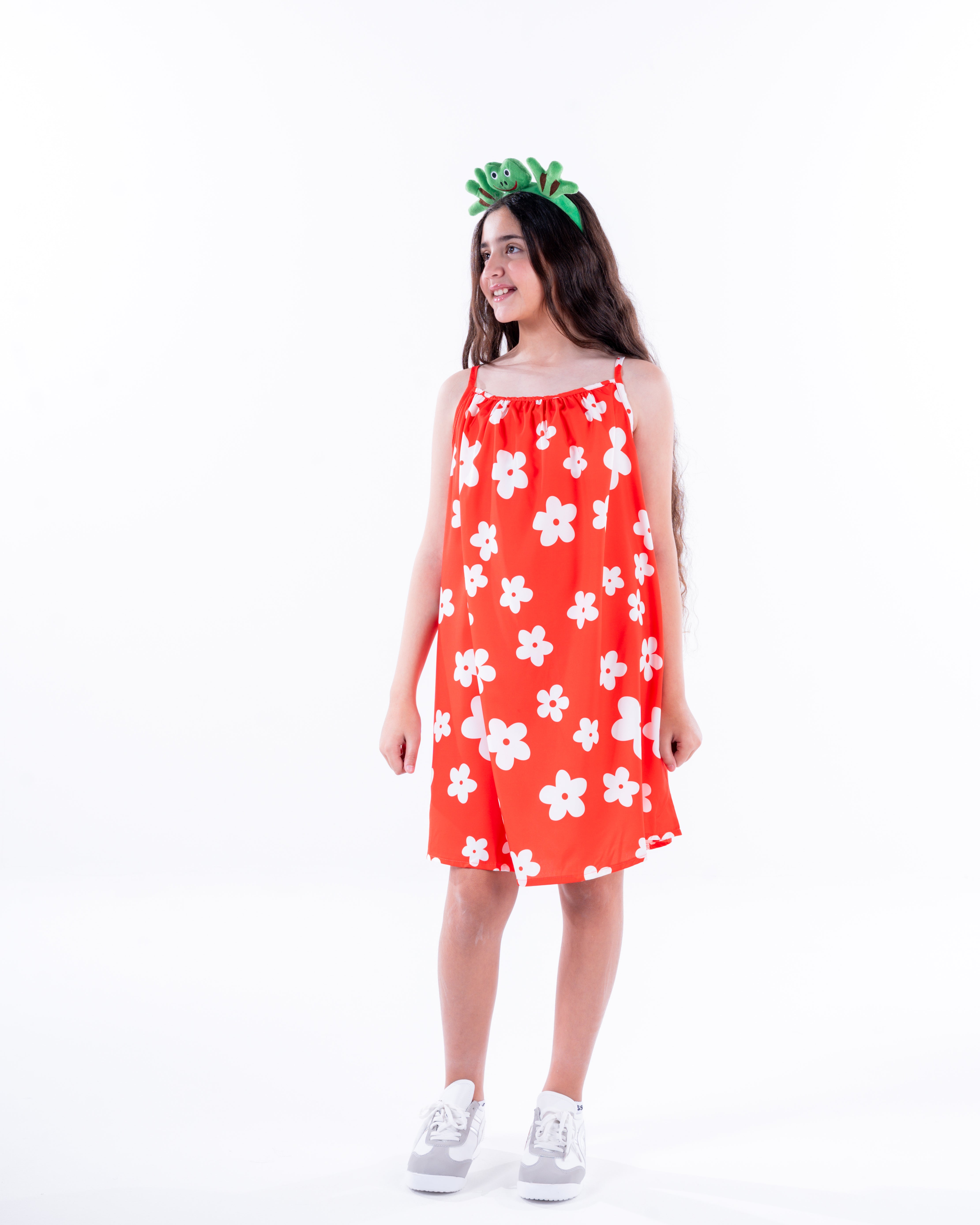 Girls Printed Sleeveless Dress