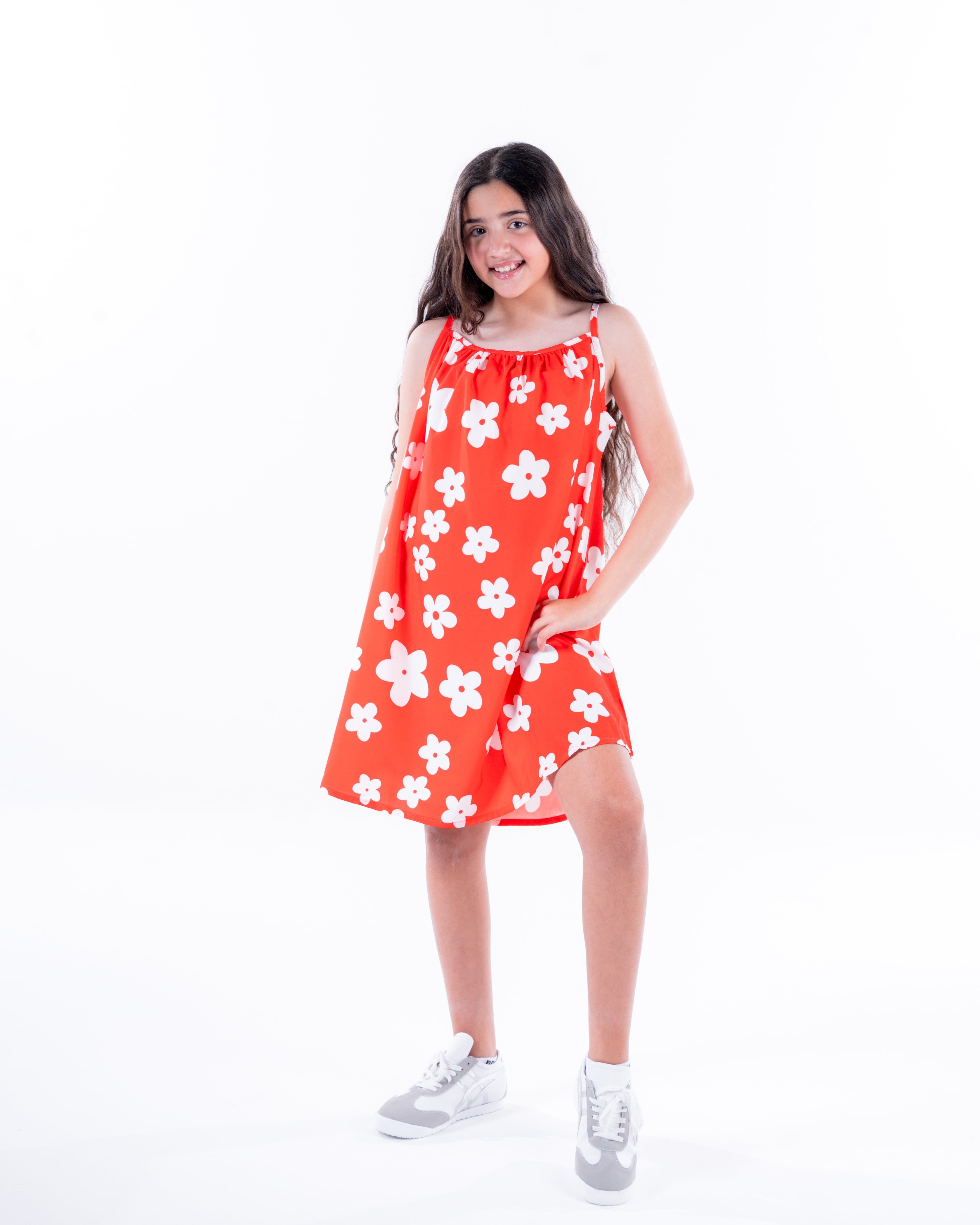 Girls Printed Sleeveless Dress