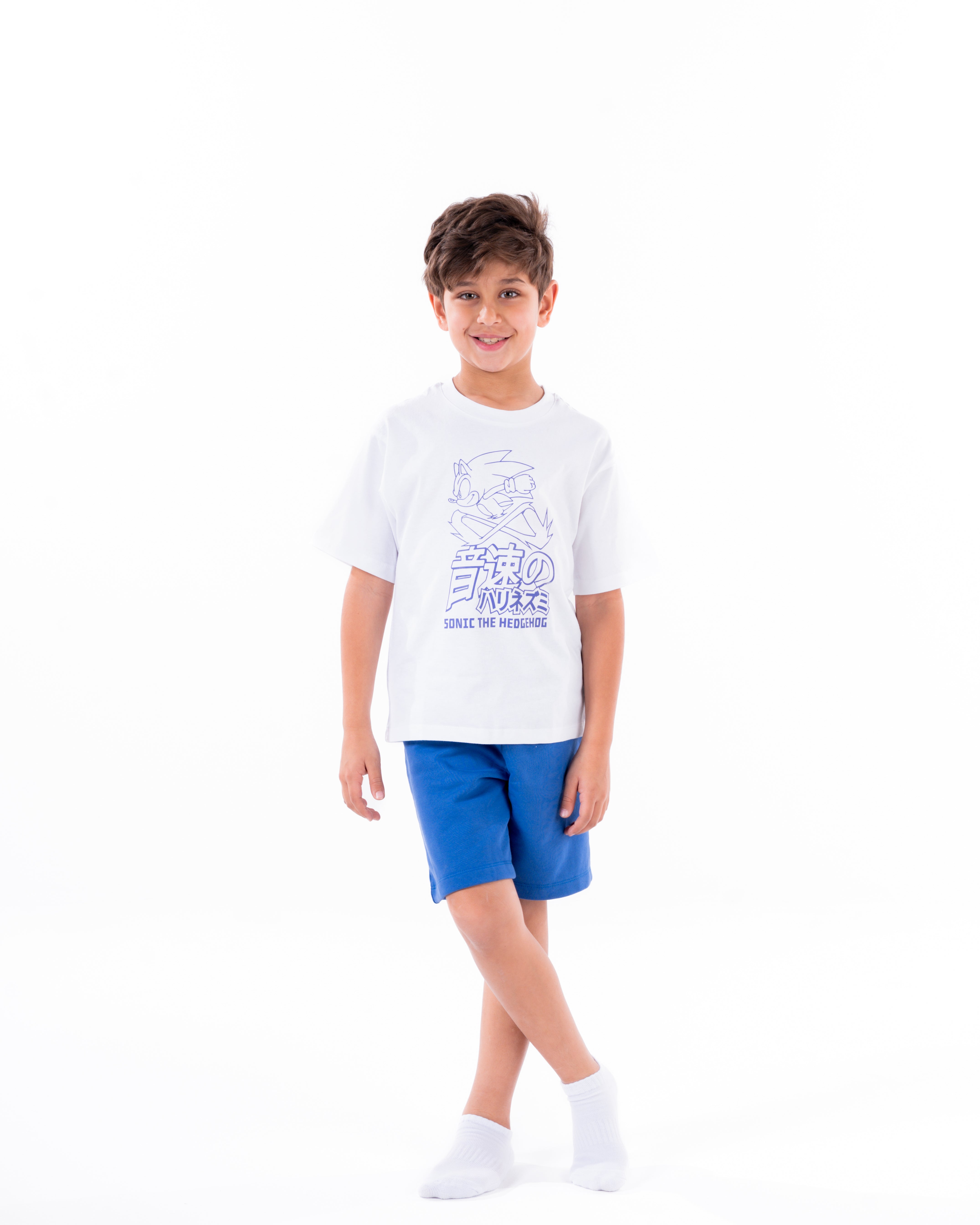 Boys Printed Sonic Pyjama Short