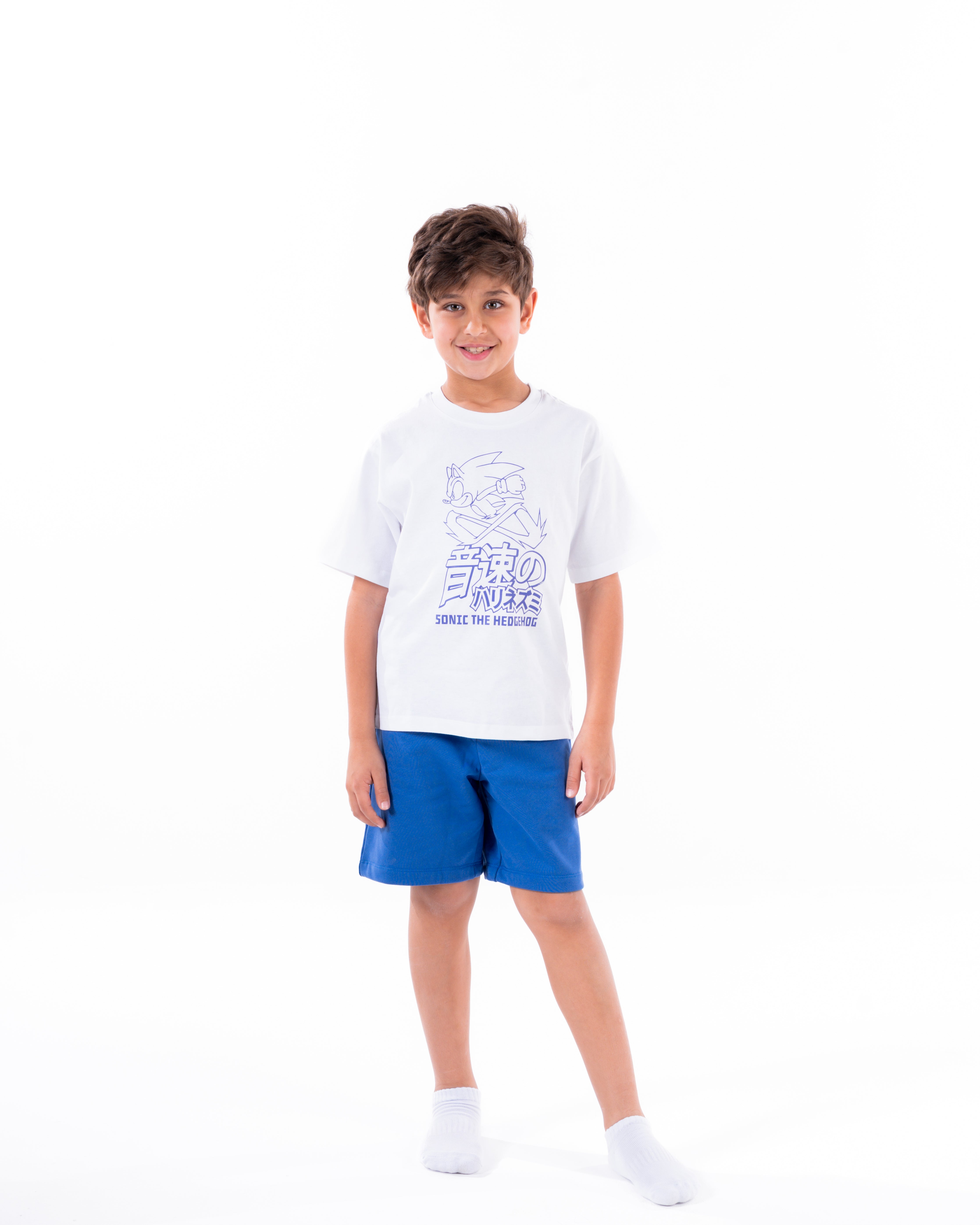 Boys Printed Sonic Pyjama Short