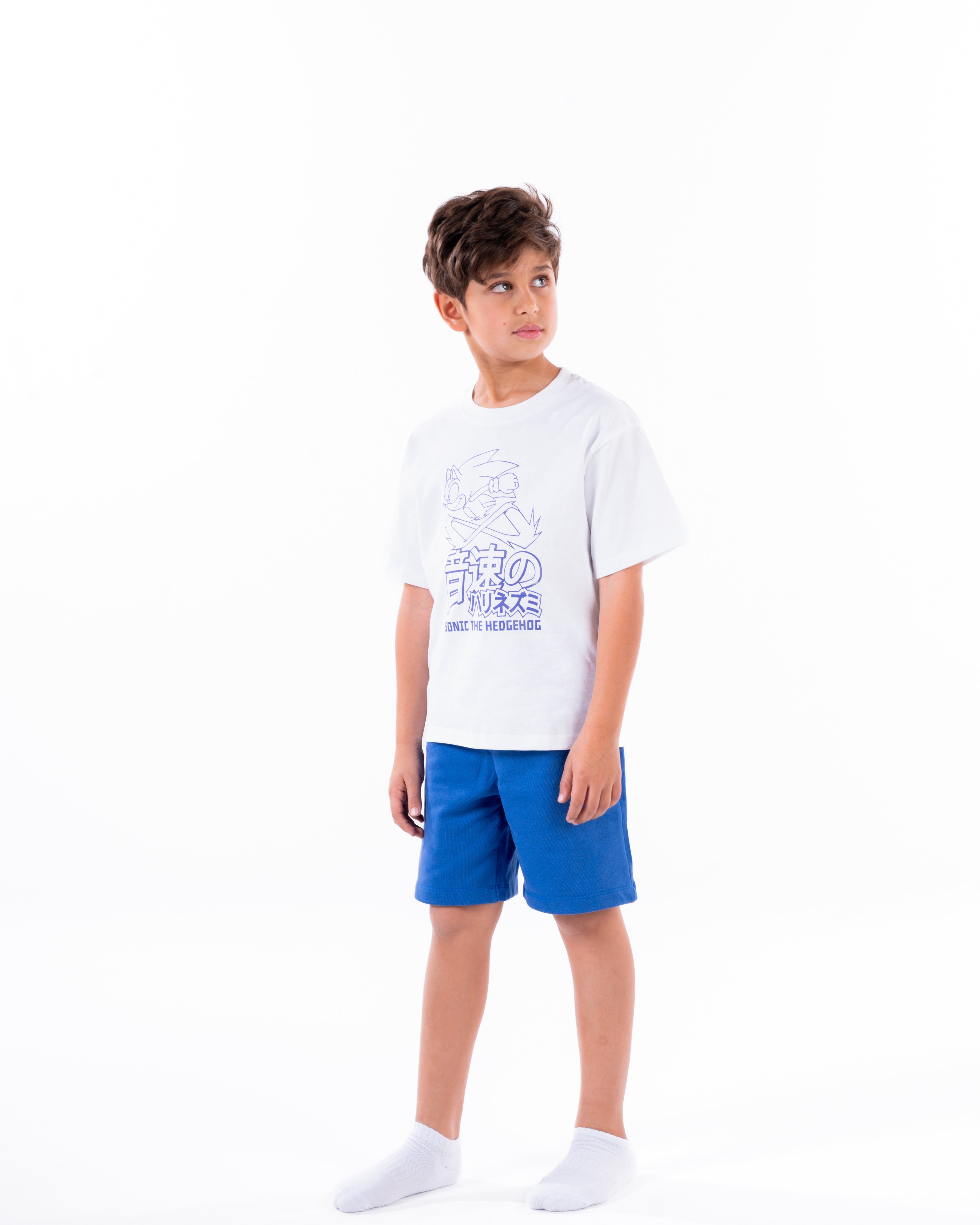 Boys Printed Sonic Pyjama Short