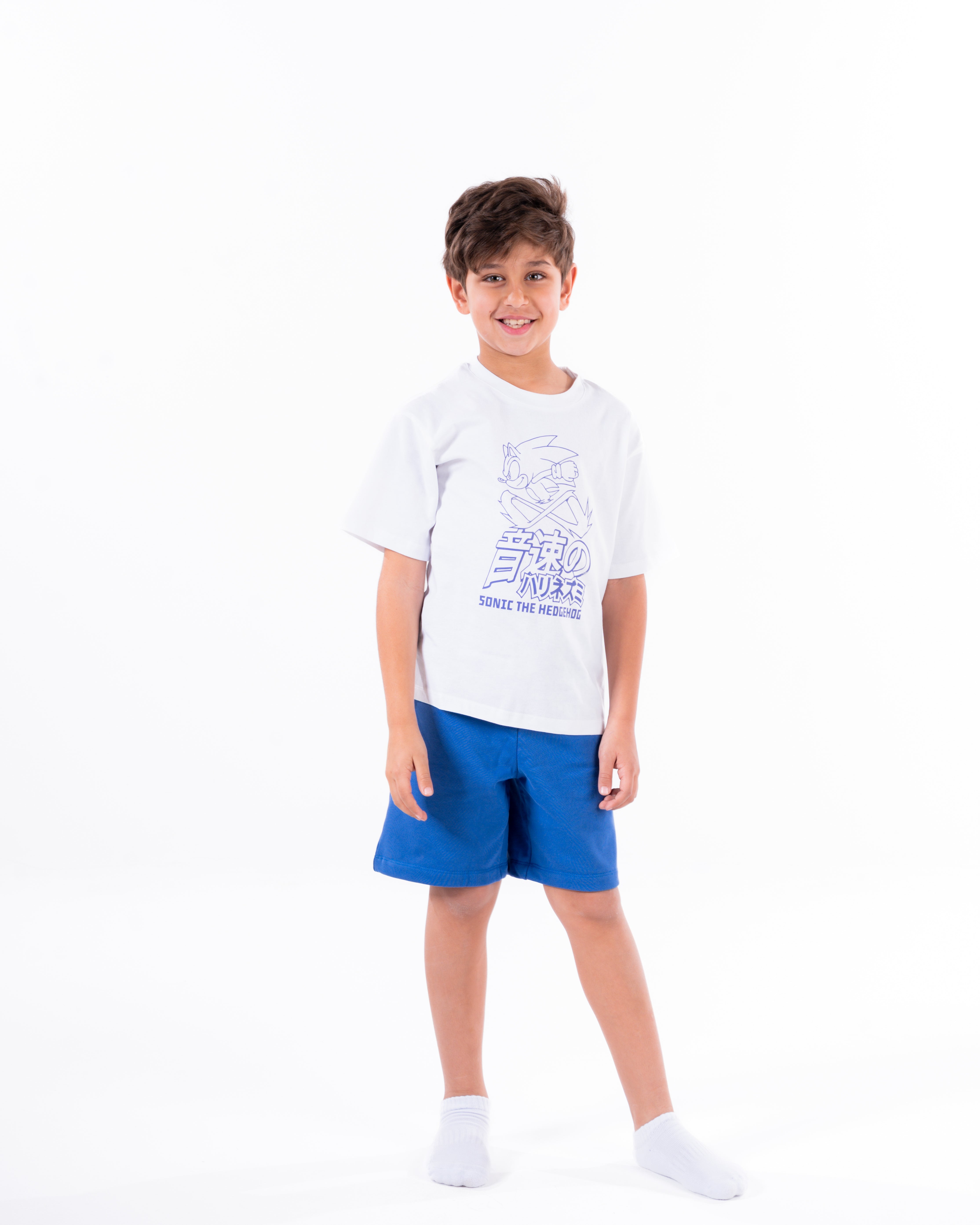 Boys Printed Sonic Pyjama Short