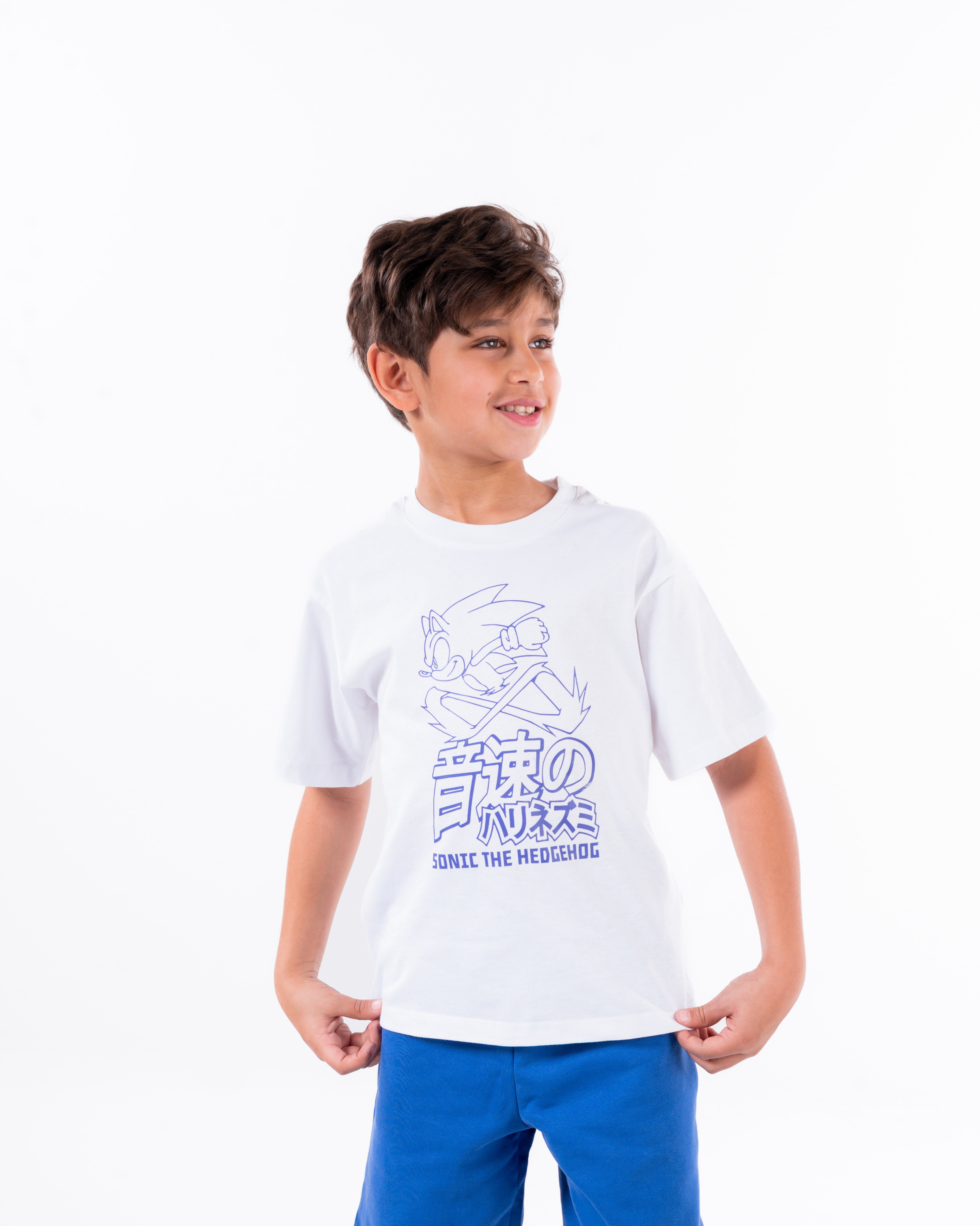 Boys Printed Sonic Pyjama Short