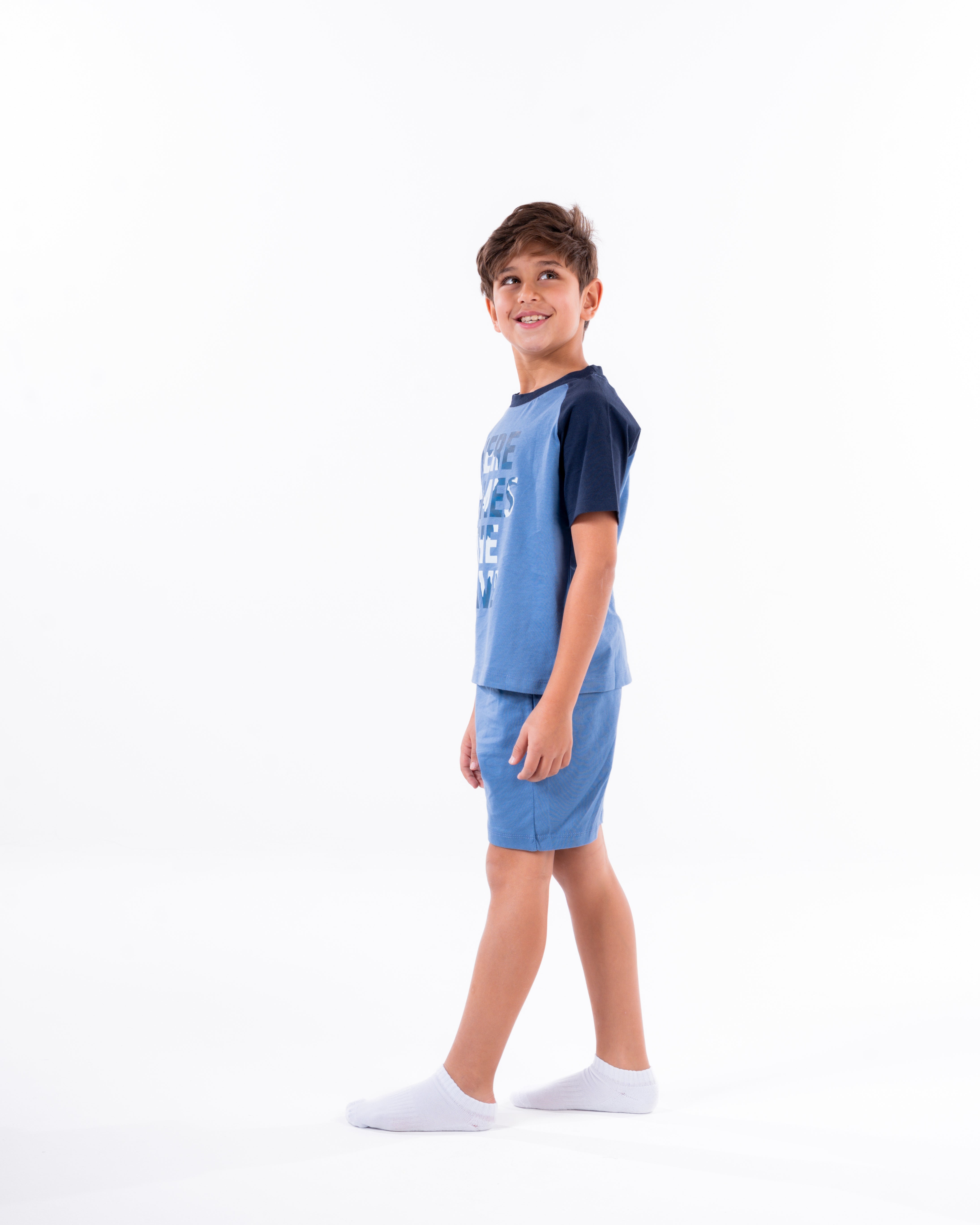 Boys Printed Here Comes The Wave Pyjama