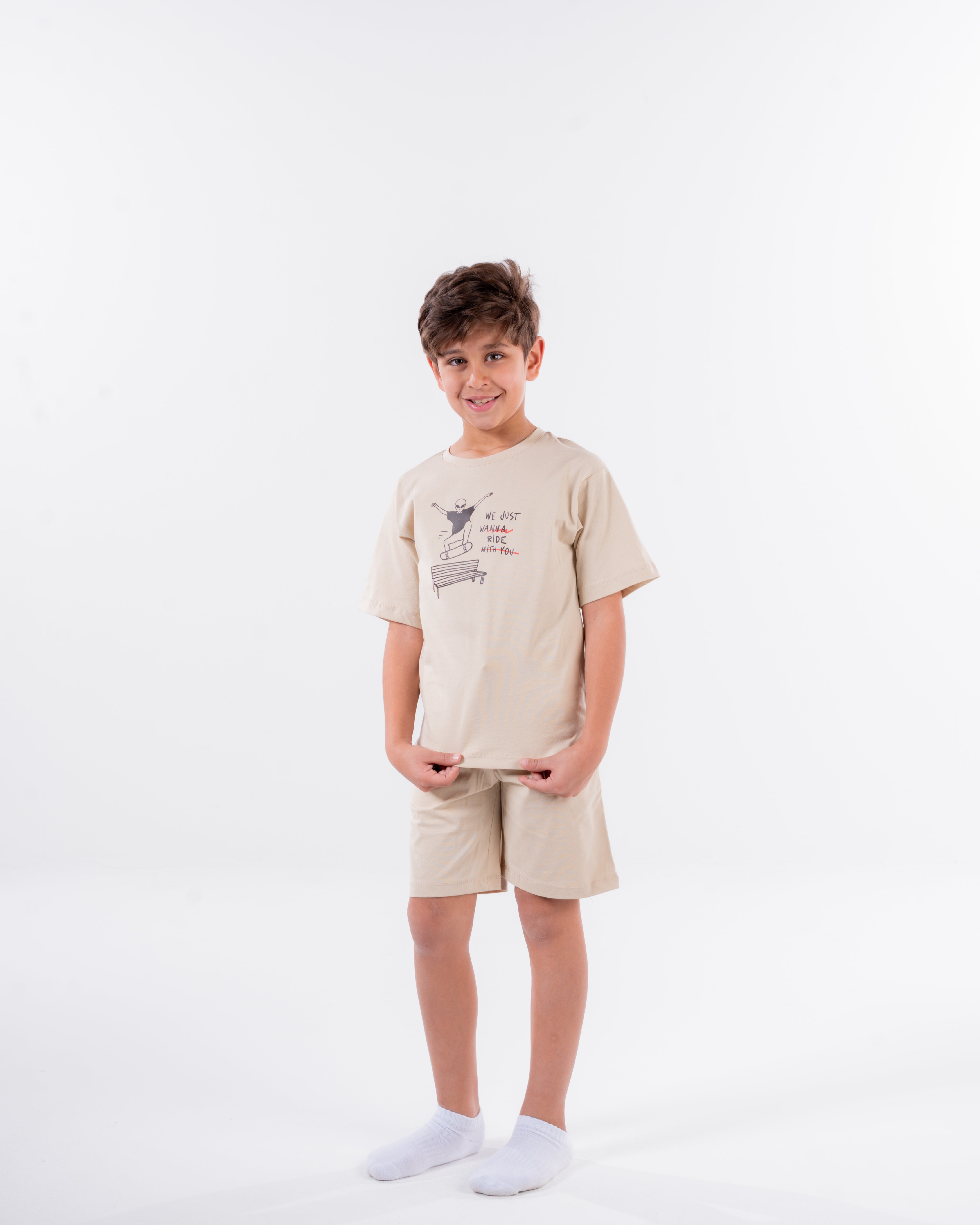 Boys Printed Half Sleeves Pyjama